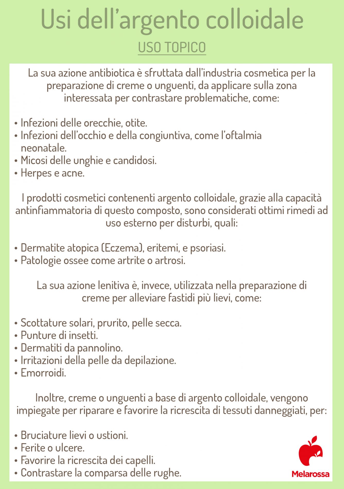 Argento colloidale: che cos’è, tipologie, proprietà, benefici, usi e controindicazioni 7 argento colloidale: uso topico