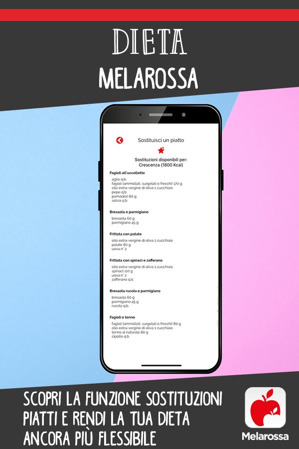 Dieta Melarossa: scopri la funzione sostituzioni piatti e rendi la tua dieta ancora più flessibile 2 dieta melarossa servizio sostituzioni