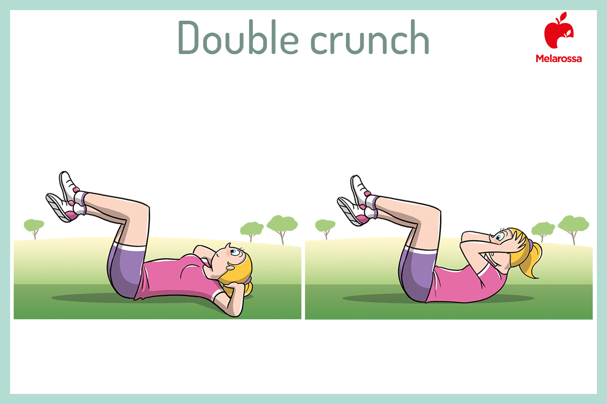 Crunch: come eseguirlo, benefici, varianti e il challenge crunch 8 double crunch