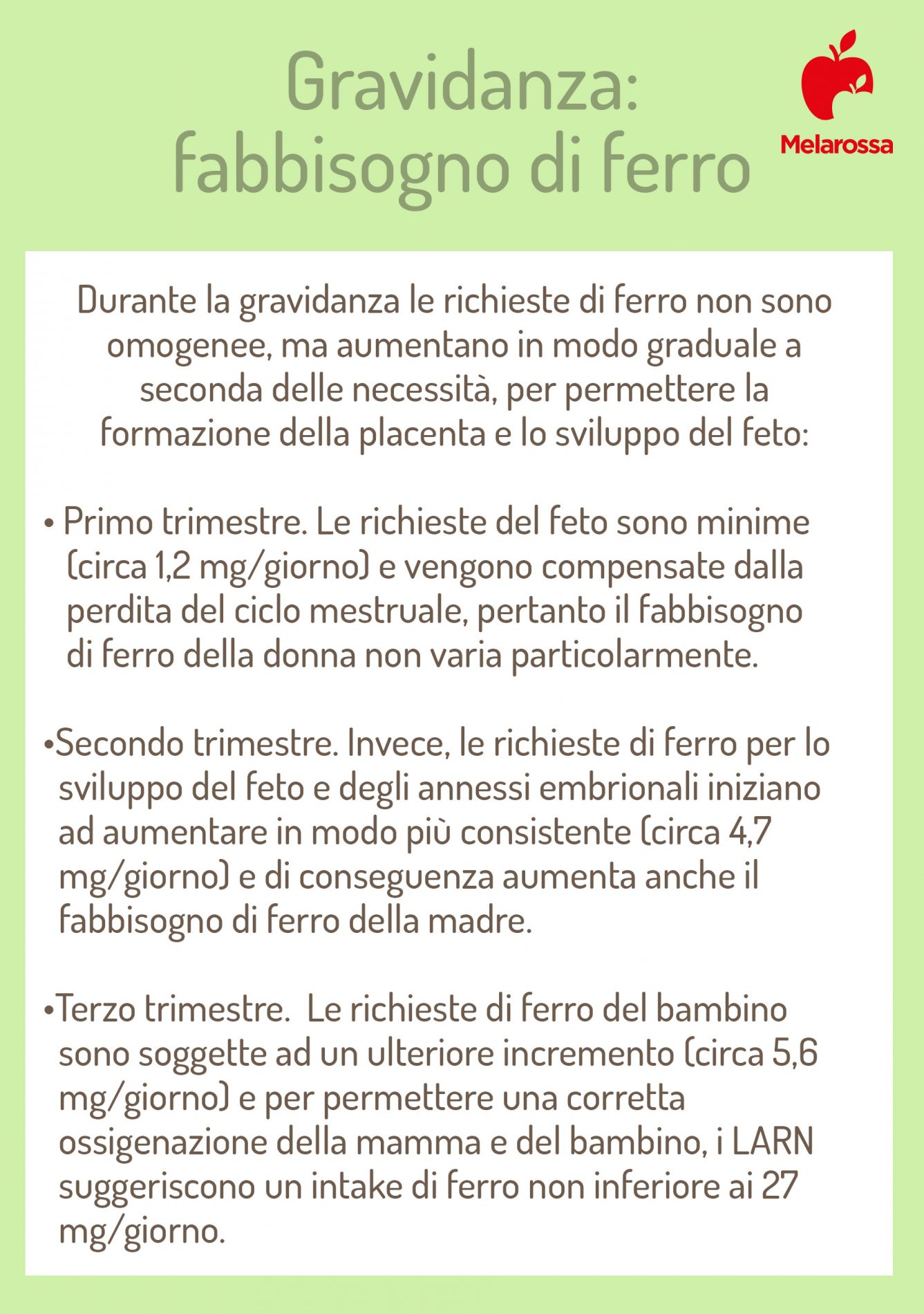 Ferro: cos’è, a cosa serve, fabbisogno giornaliero, proprietà e quando assumerlo 3 ferro: fabbisogno in gravidanza