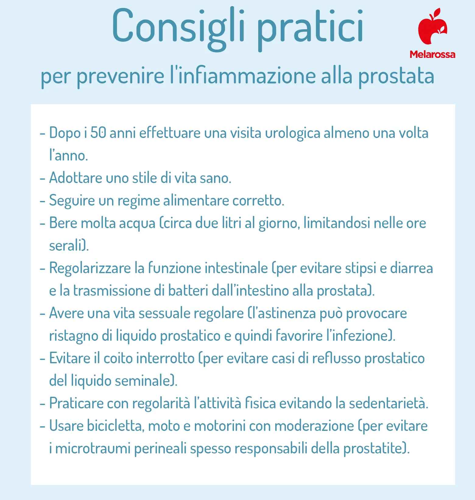 Prostatite: sintomi, cause e cura 6 prostatite: consigli pratici