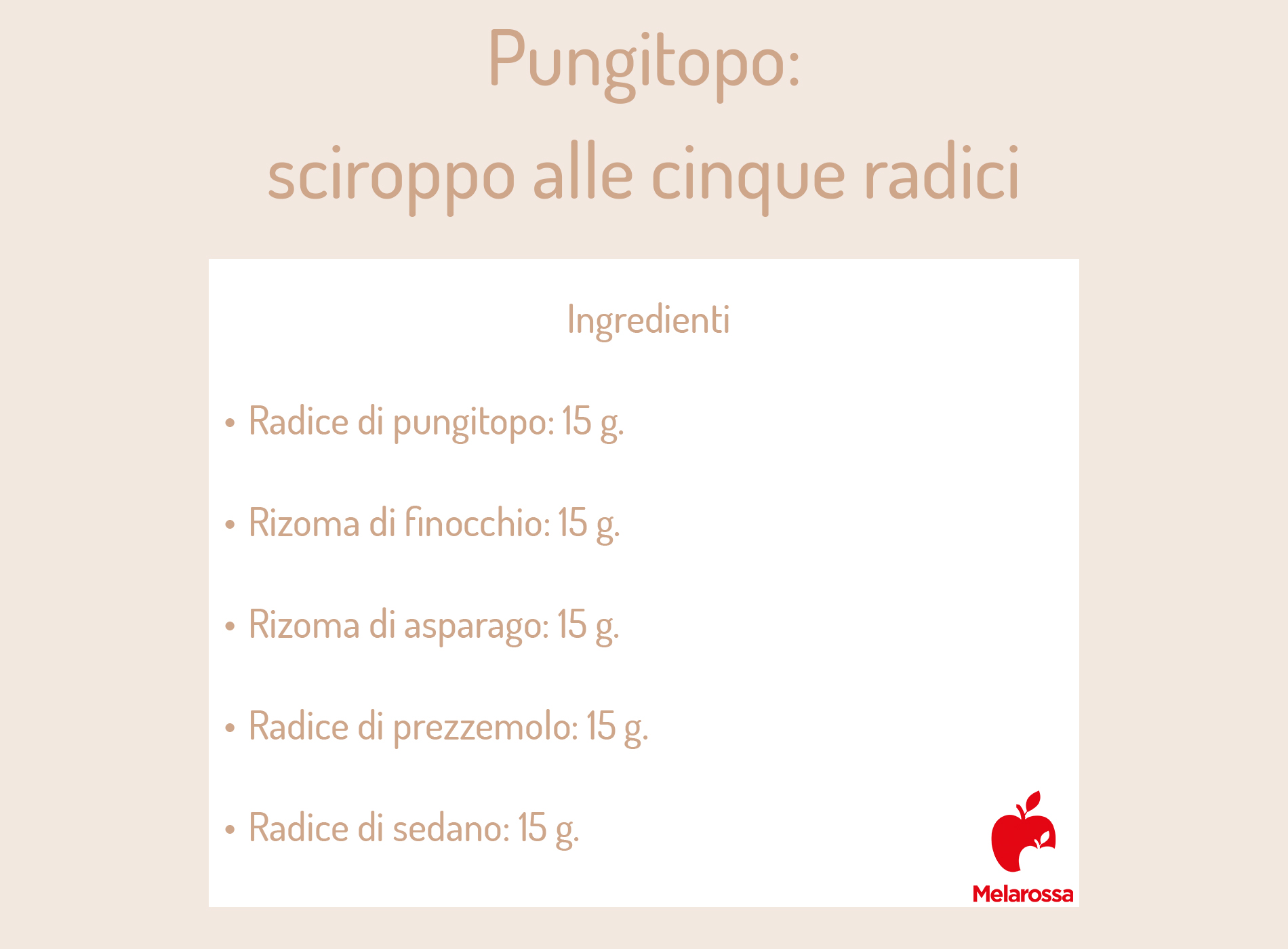 Pungitopo: proprietà, botanica, benefici, controindicazioni, modalità d'uso e ricette 7 pungitopo: sciroppo alle cinque radici