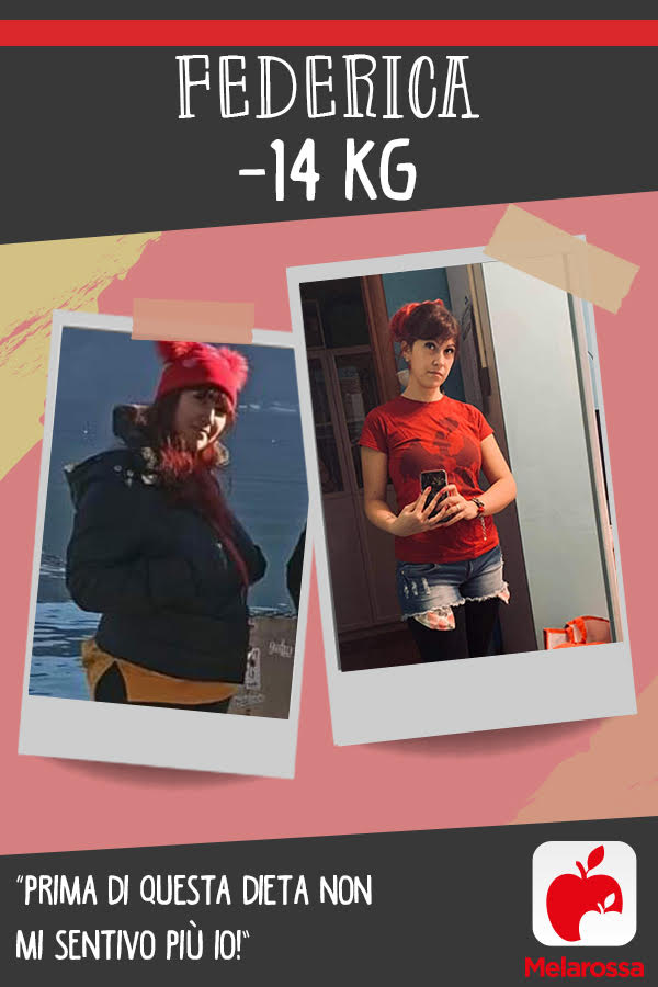 Federica -14 kg con Melarossa: “Prima di questa dieta non mi sentivo più io!” 1 testimonial Melarossa Federica 14 kg