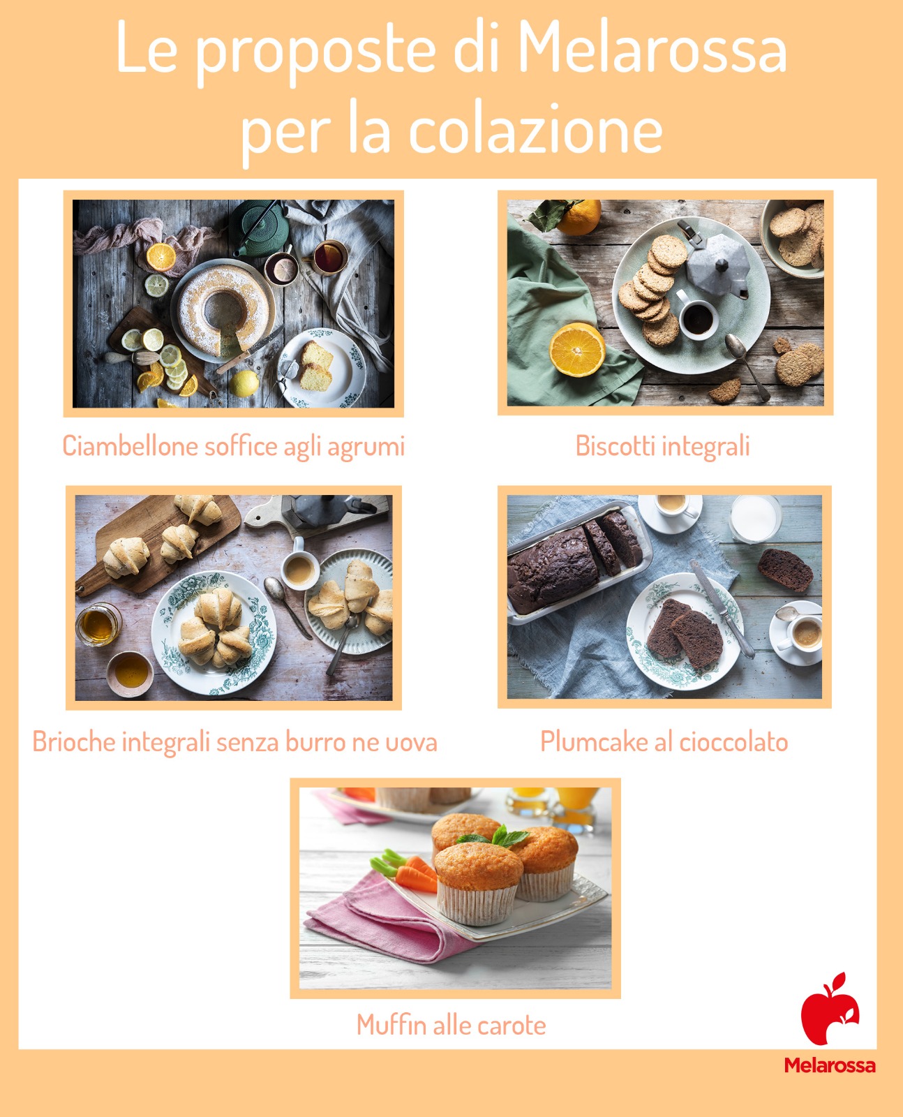 Menù e colazione a dieta: le nuove proposte di Melarossa per non annoiarsi mai 1 Le proposte di Melarossa per la colazione