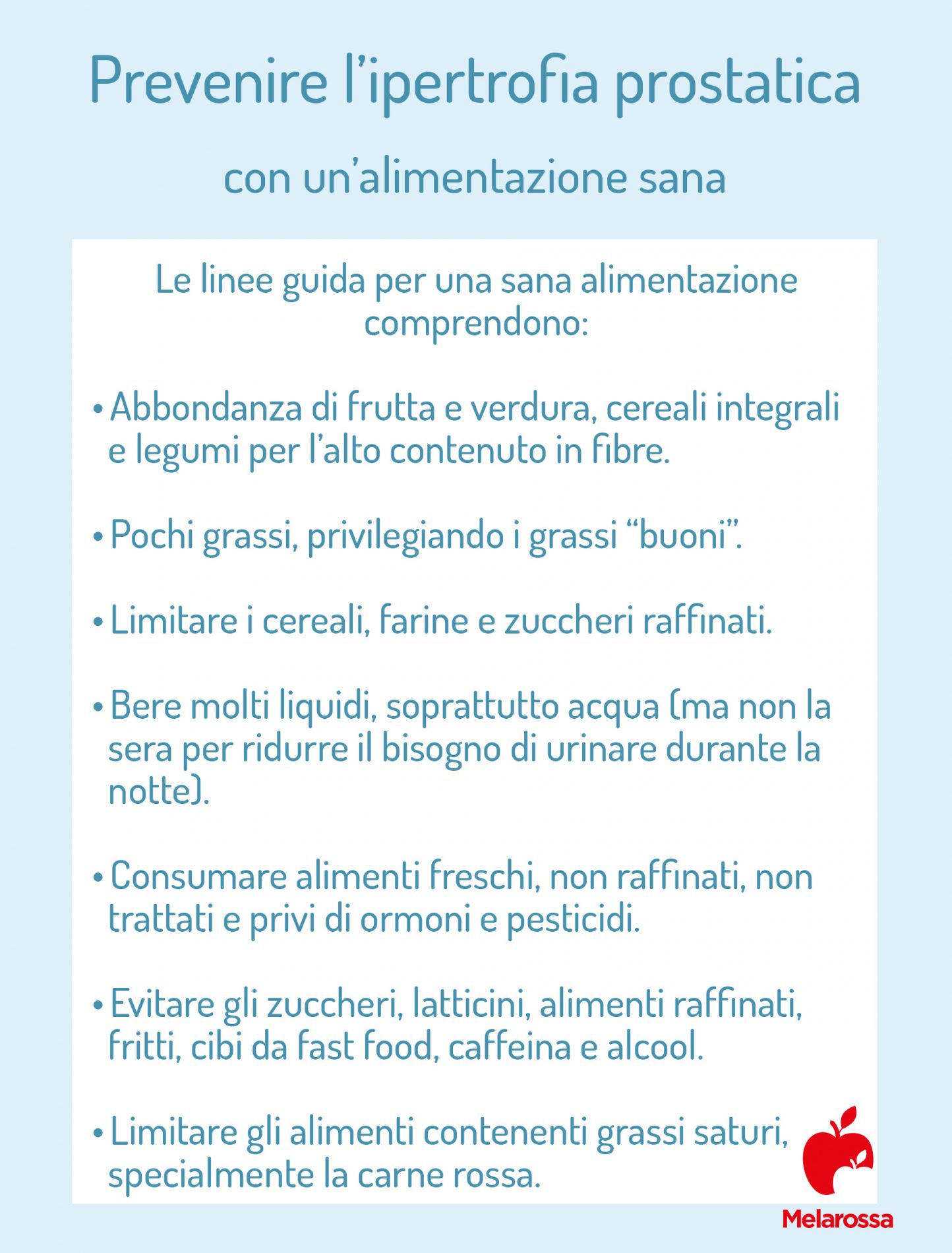Ipertrofia prostatica benigna: che cos’è, cause, cura ed epidemiologia 6 ipertrofia prostatica: alimentazione