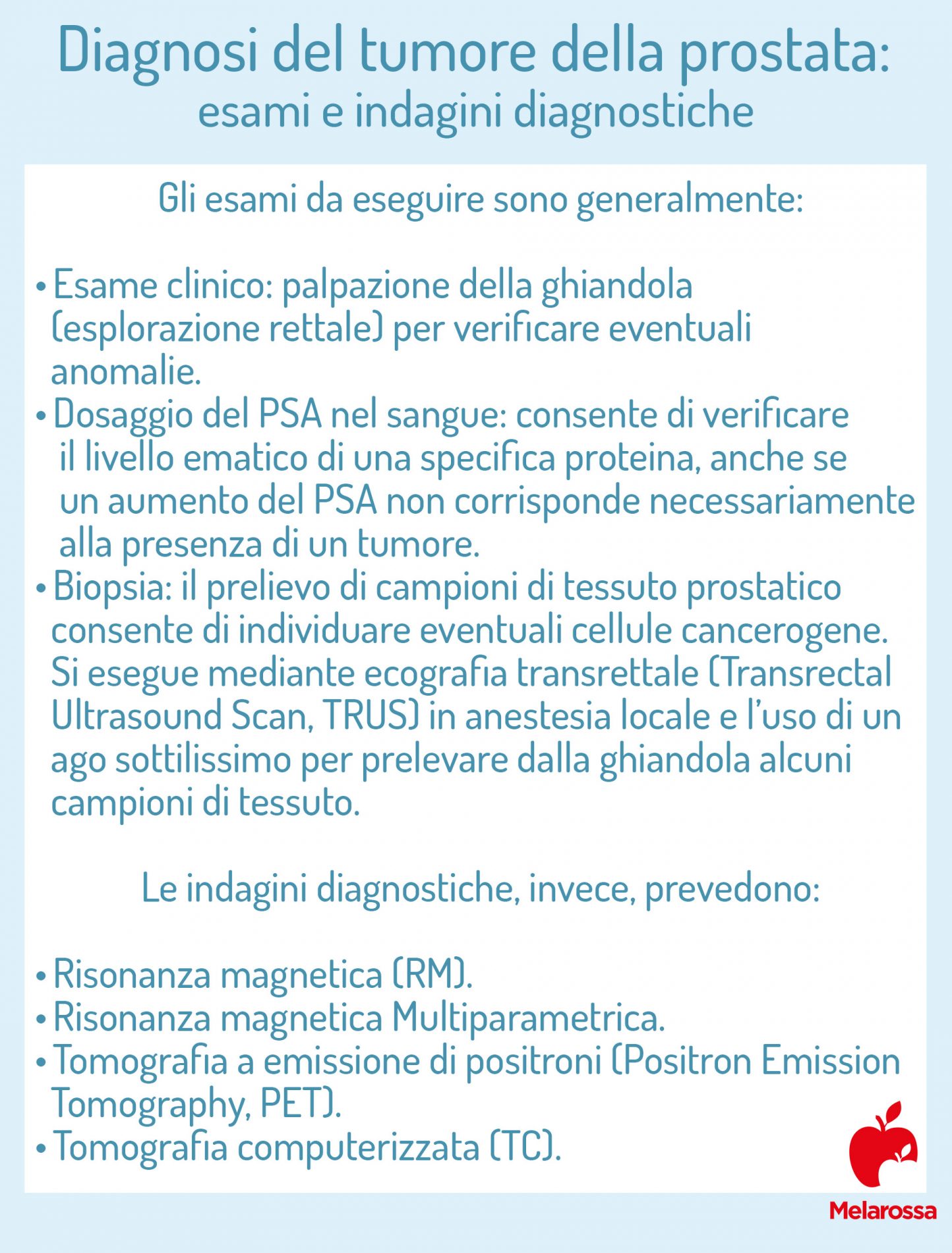 Tumore alla prostata: cos’è, sintomi, cause, cure e trattamenti 4 tumore alla prostata: diagnosi