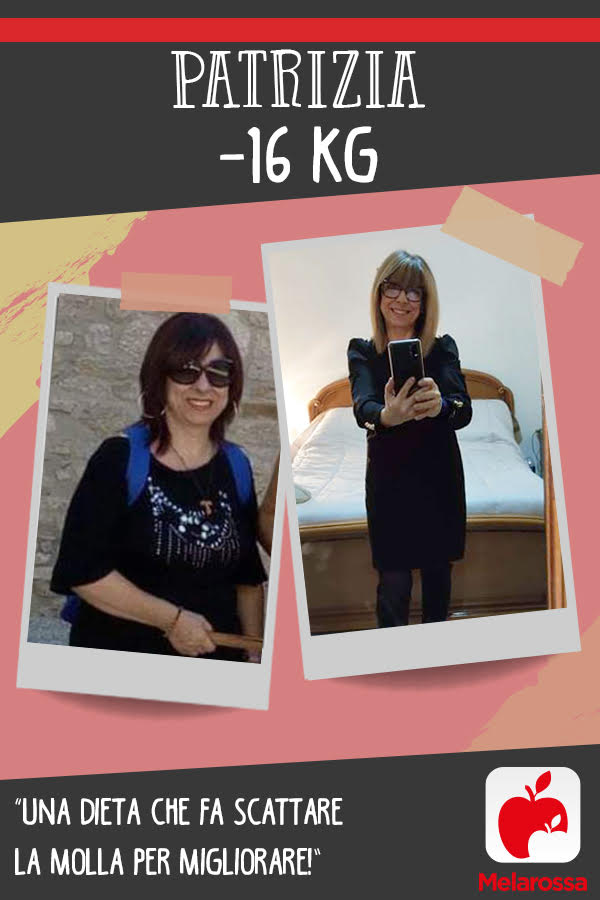 Patrizia -16 kg con Melarossa: “Una dieta che fa scattare la molla per migliorare!” 3 testimonial Melarossa Patrizia 16 kg