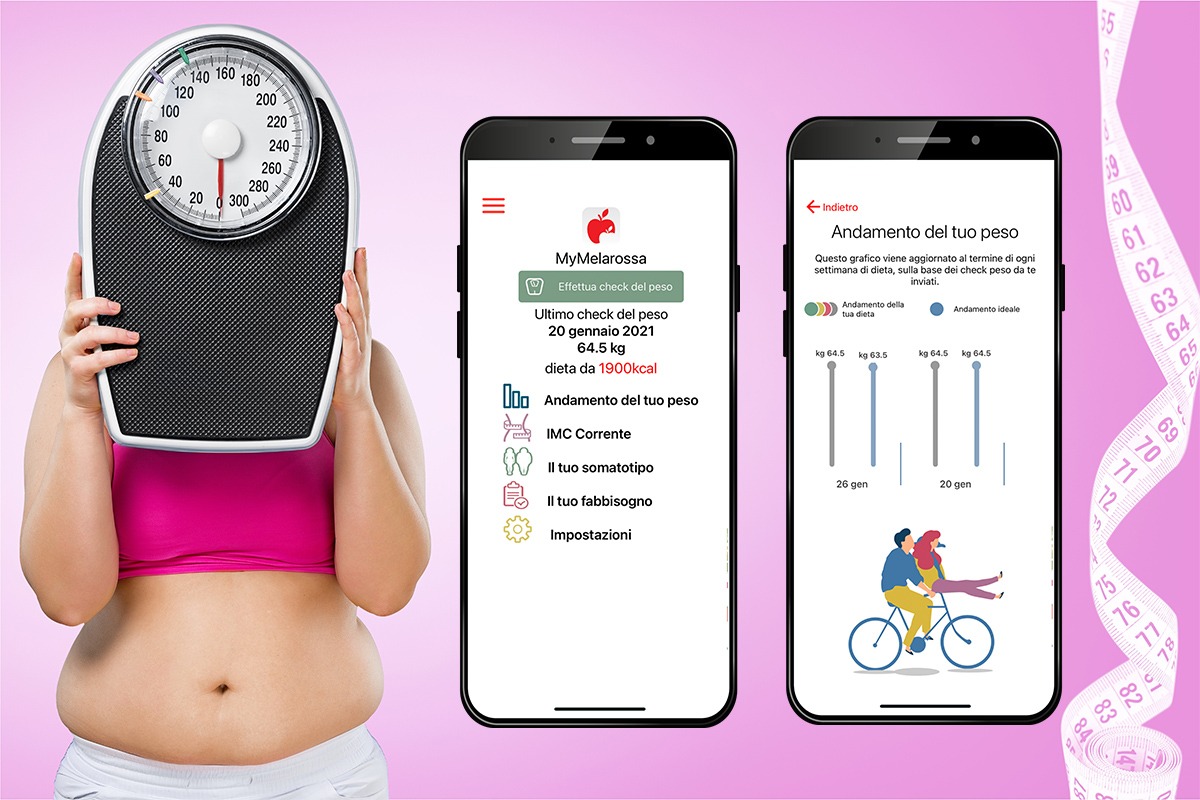 Scarica l’app Melarossa e non avrai più paura della bilancia! 1 Melarossa: segui l'andamento del tuo peso con il check del peso settimanale