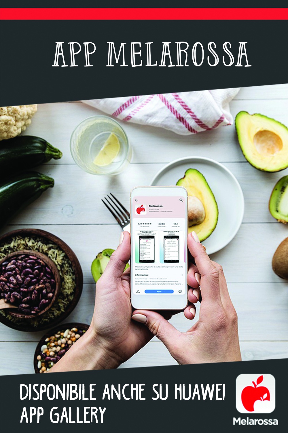 L’app Melarossa è disponibile su Huawei AppGallery 2 App Melarossa per Huawei