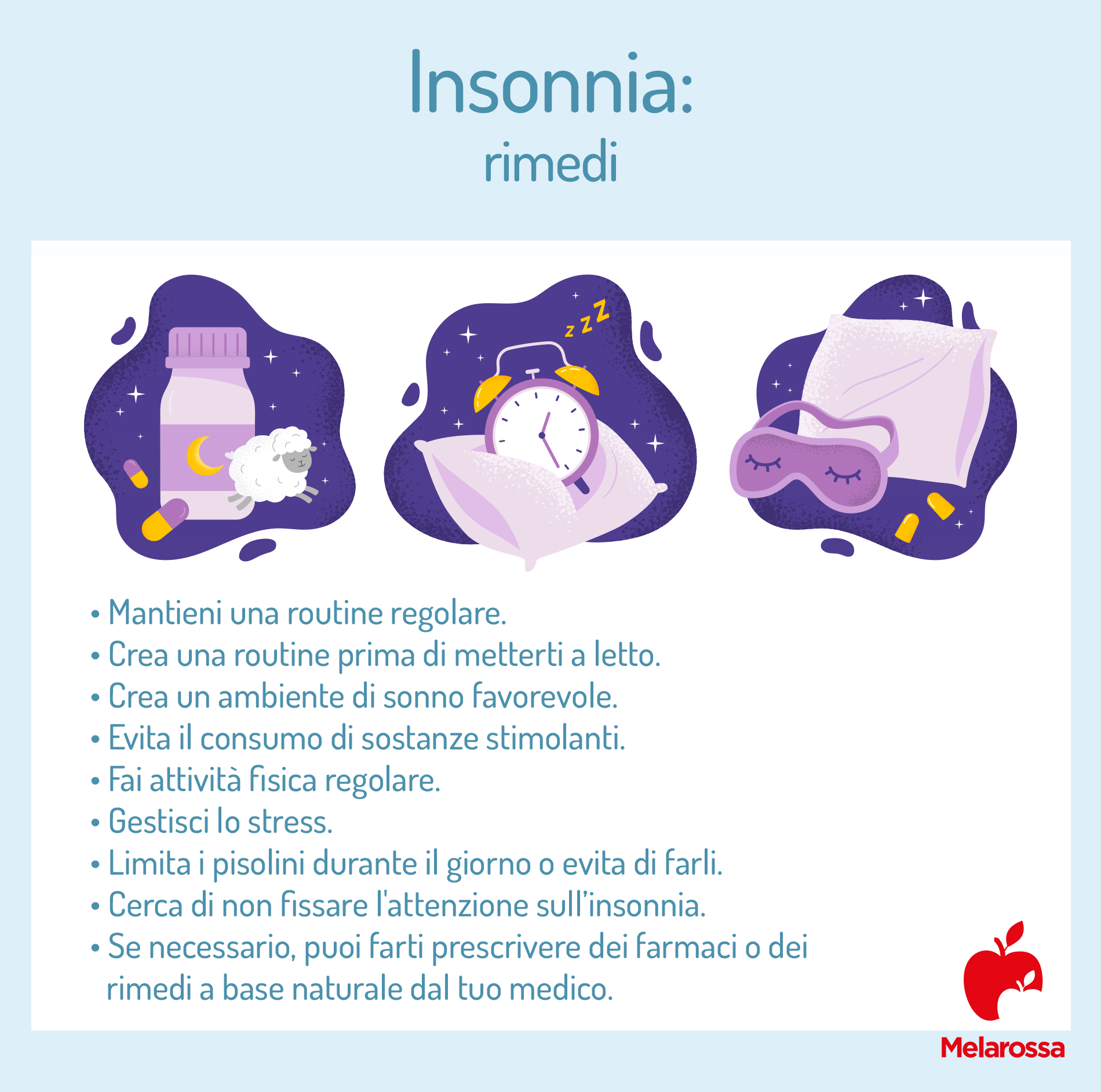 Insonnia: che cos'è, tipologie, cause, rimedi e conseguenza sulla salute 9 Rimedi per l'insonnia