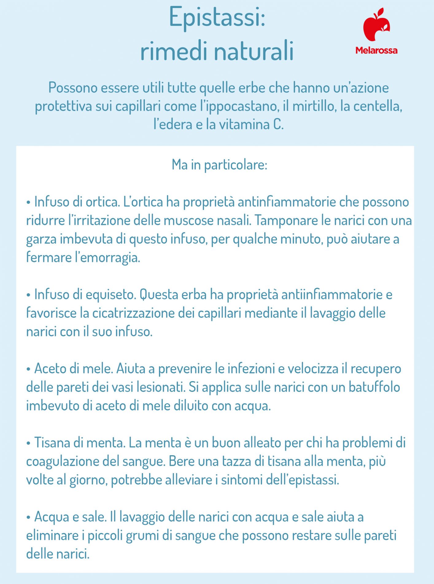 Sangue dal naso o epistassi: che cos’è, cause, sintomi, cure e trattamenti 6 sangue dal naso epistassi rimedi naturali 2