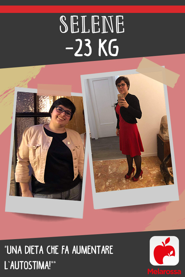 Selene -23 kg con Melarossa: “Una dieta che fa aumentare l’autostima!” 5 testimonial Melarossa Selene 23 kg