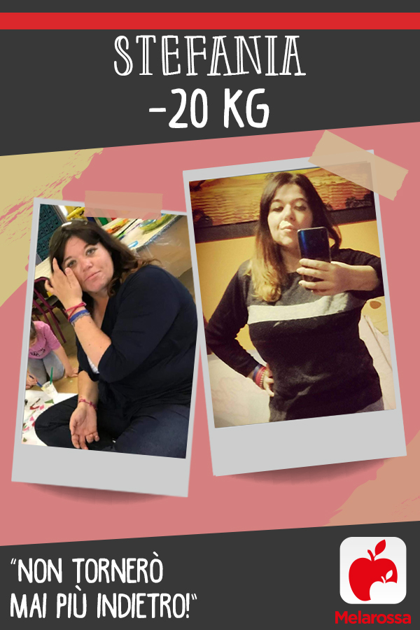 Stefania -20 kg con Melarossa: “Non tornerò mai più indietro!” 3 testimonial Melarossa Stefania 20 kg