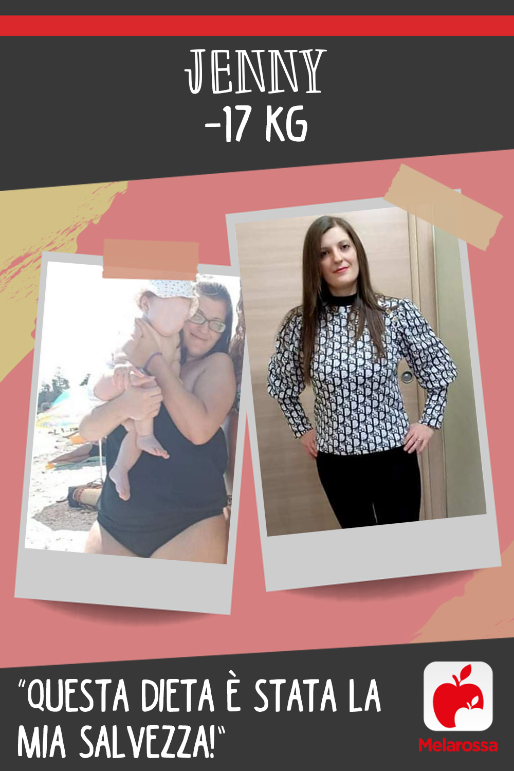 Jenny -17 kg con Melarossa “Questa dieta è stata la mia salvezza!” 3 Testimonial Melarossa Jenny 17 kg