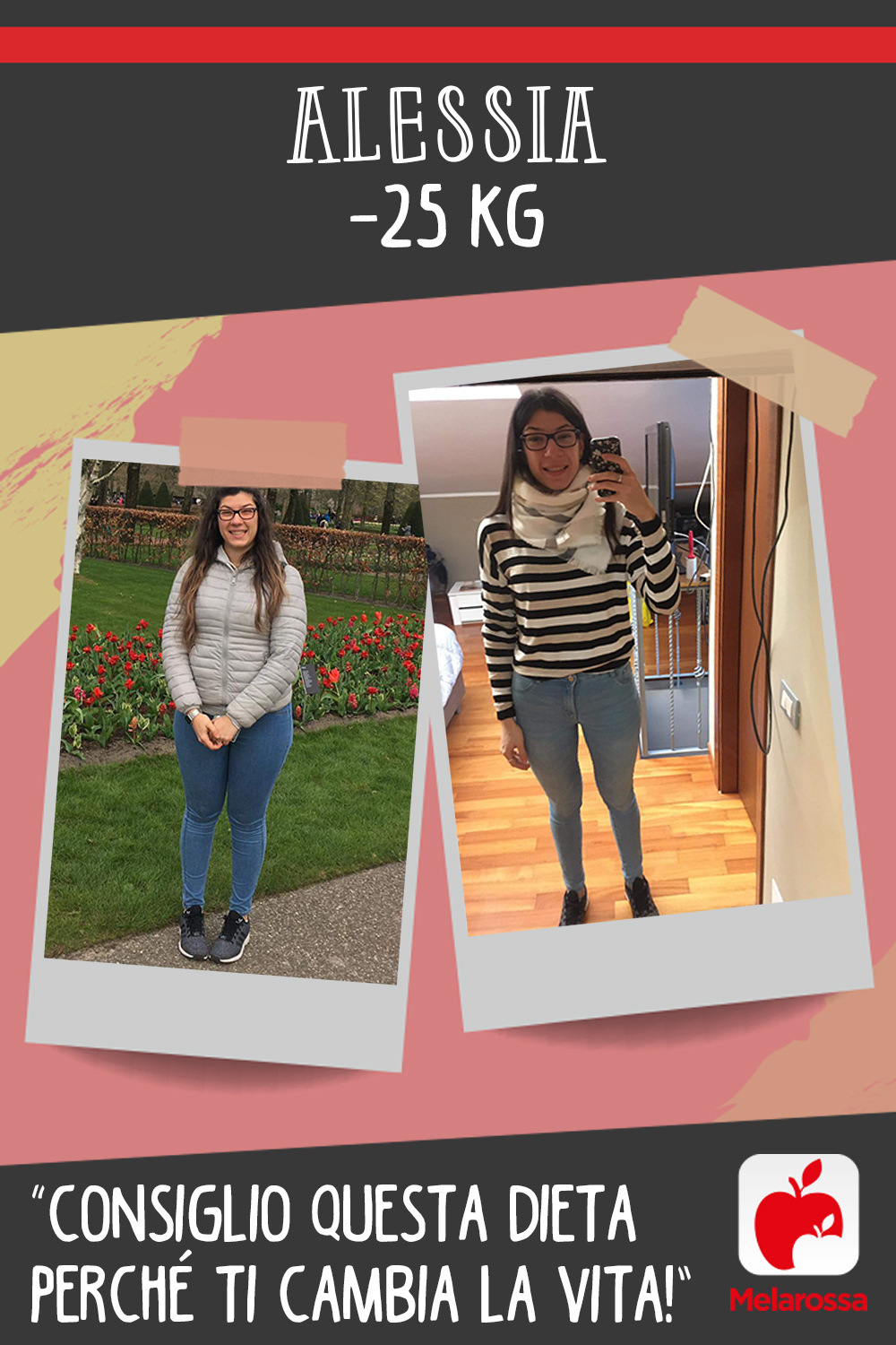 Alessia -25 kg con Melarossa “Consiglio questa dieta perché ti cambia la vita!” 3 Testimonial Melarossa Alessia 25 kg