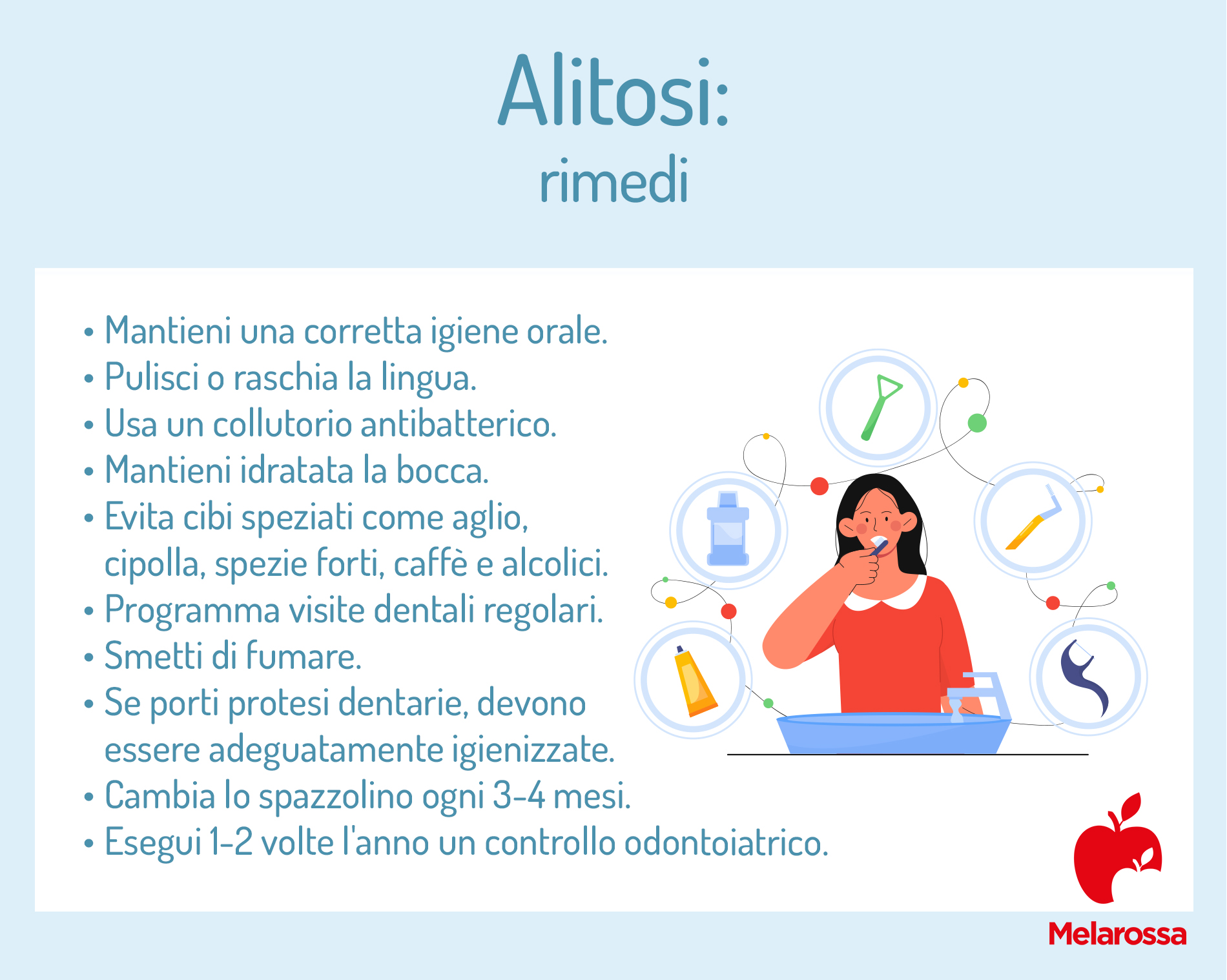 Alitosi: cos’è, possibili cause, sintomi, tipi, cosa fare e rimedi 6 rimedi per l'alito cattivo