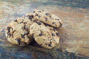 Cookies con gocce di cioccolato