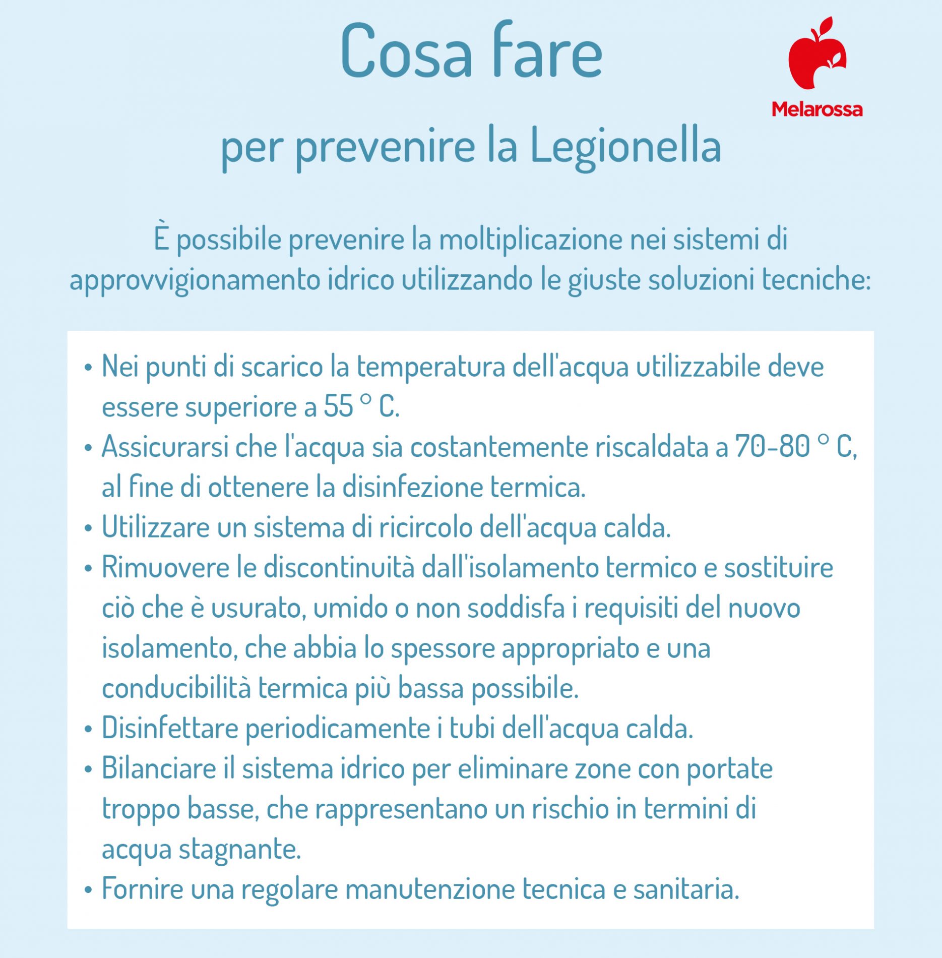 Legionella: cos’è, caratteristiche, contagio, sintomi, cure e prevenzione 6 legionella: come prevenire