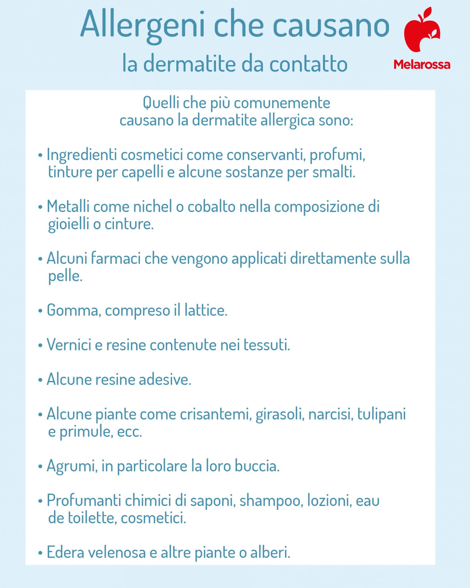 Dermatite da contatto: cos’è, come si classifica, cause, sintomi, cure, rimedi naturali e come prevenire 3 dermatite da contatto: allergeni