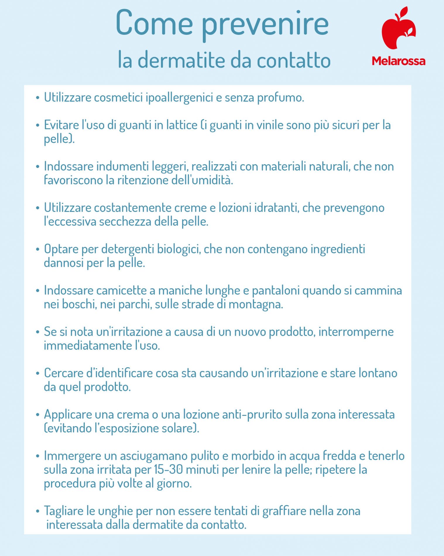 Dermatite da contatto: cos’è, come si classifica, cause, sintomi, cure, rimedi naturali e come prevenire 7 dermatite da contatto: come prevenire