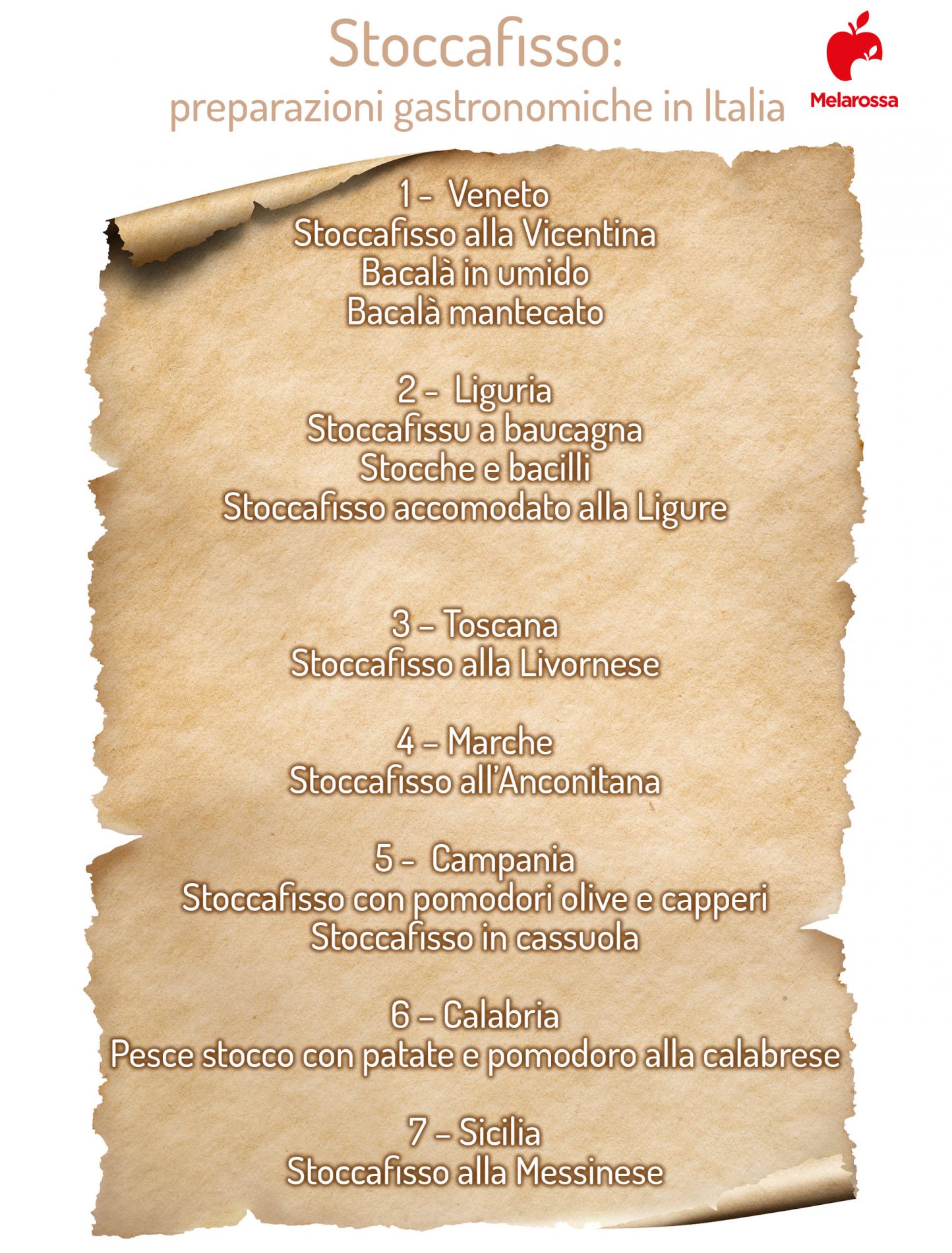 Stoccafisso: cos'è, storia, caratteristiche, valori nutrizionali, benefici, preparazioni culinarie e ricette 9 stoccafisso: ricette famose in Italia