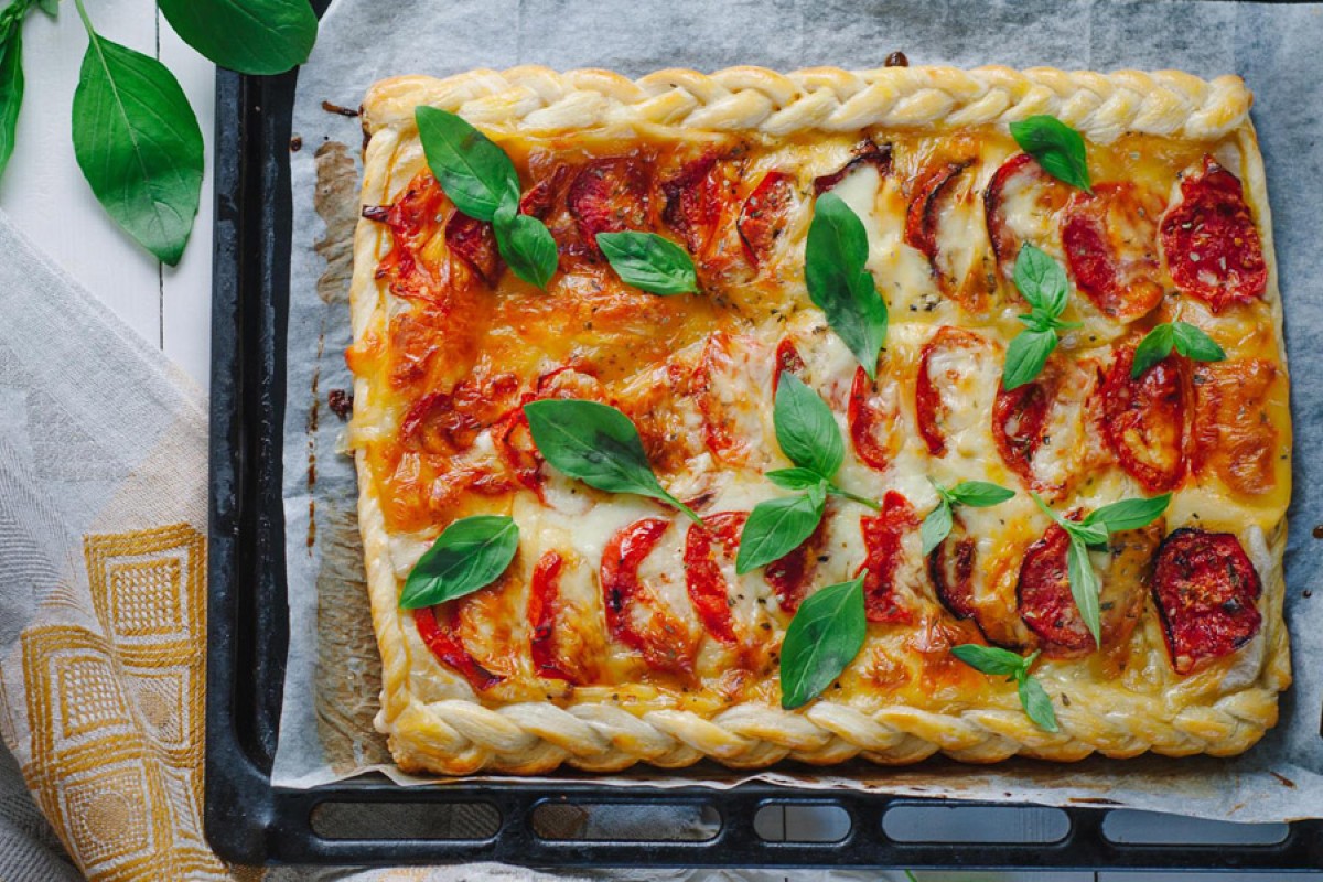 torta salata pomodoro e mozzarella