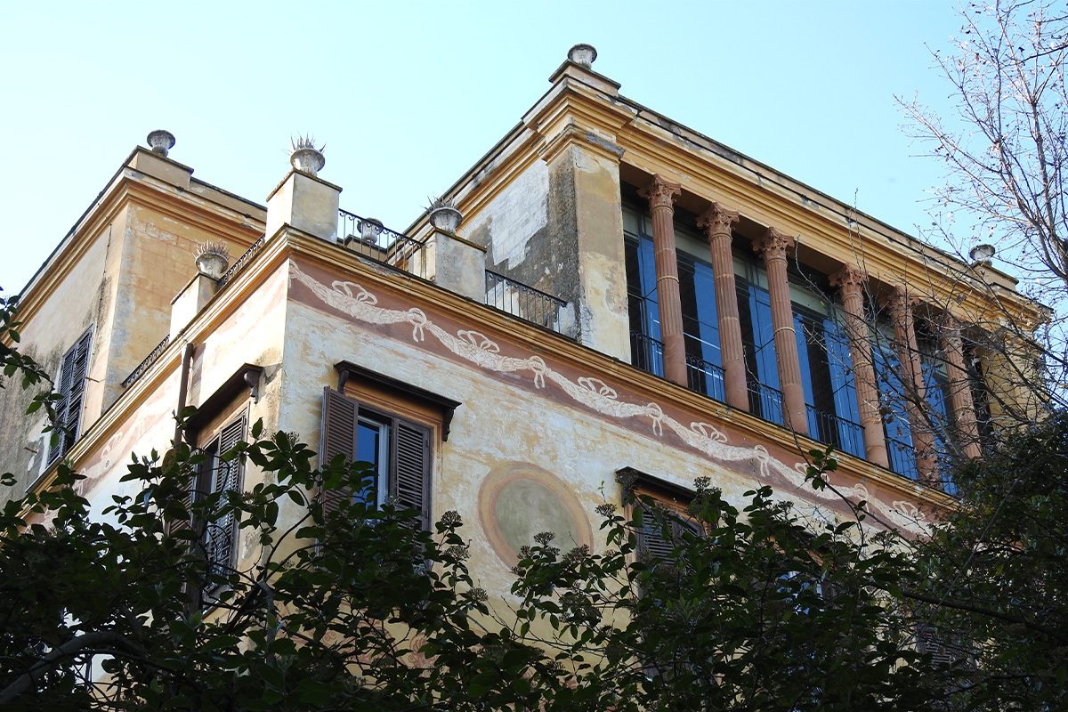 Alla scoperta di Roma: il parco di Villa Mazzanti 6 villa mazzanti loggia
