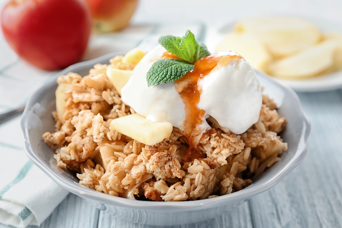Crumble: la ricetta dell'apple crumble dolce 4 apple crumble