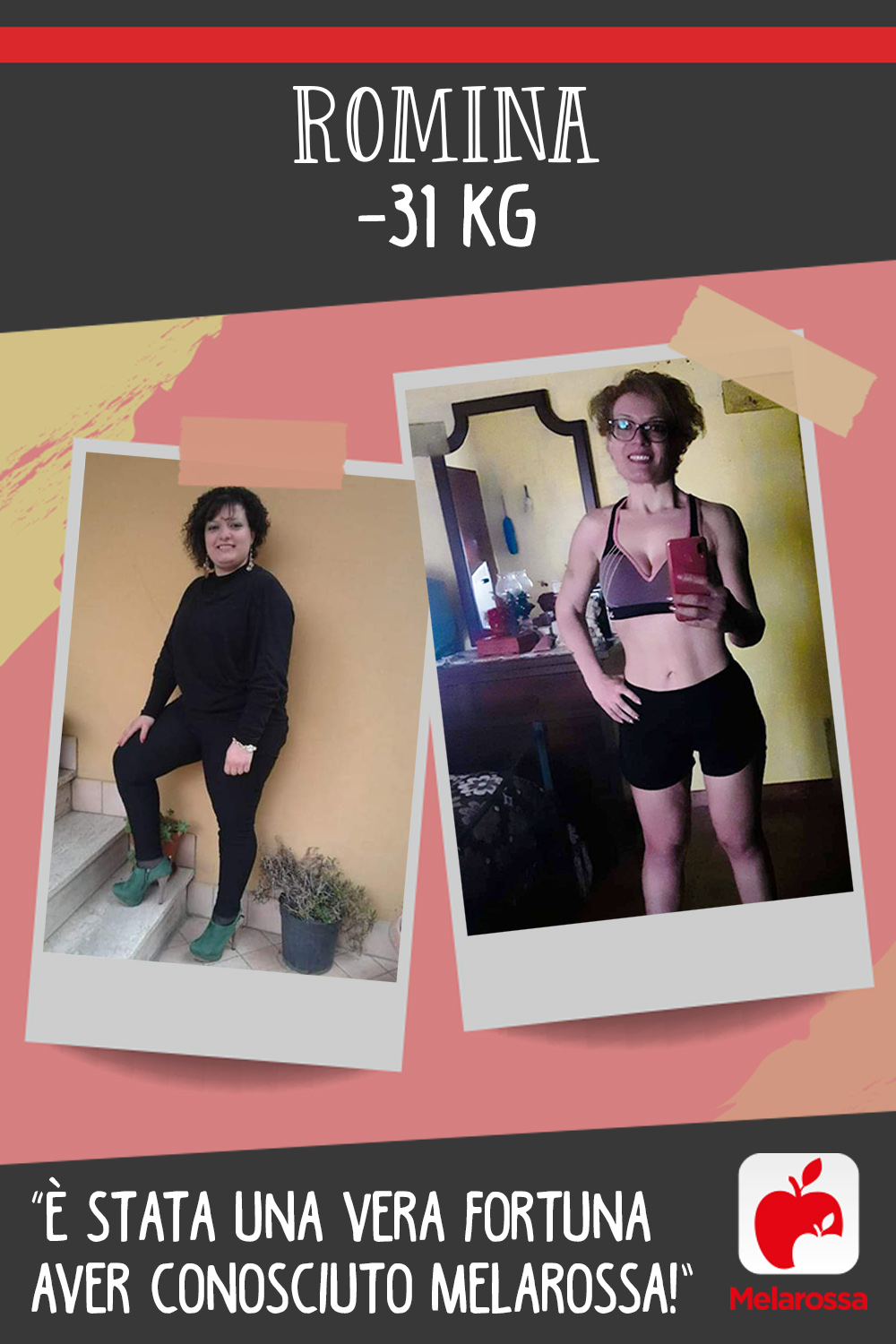 Romina -31kg con Melarossa: “È stata una vera fortuna aver conosciuto Melarossa!” 1 Testimonial melarossa Romina 31 kg
