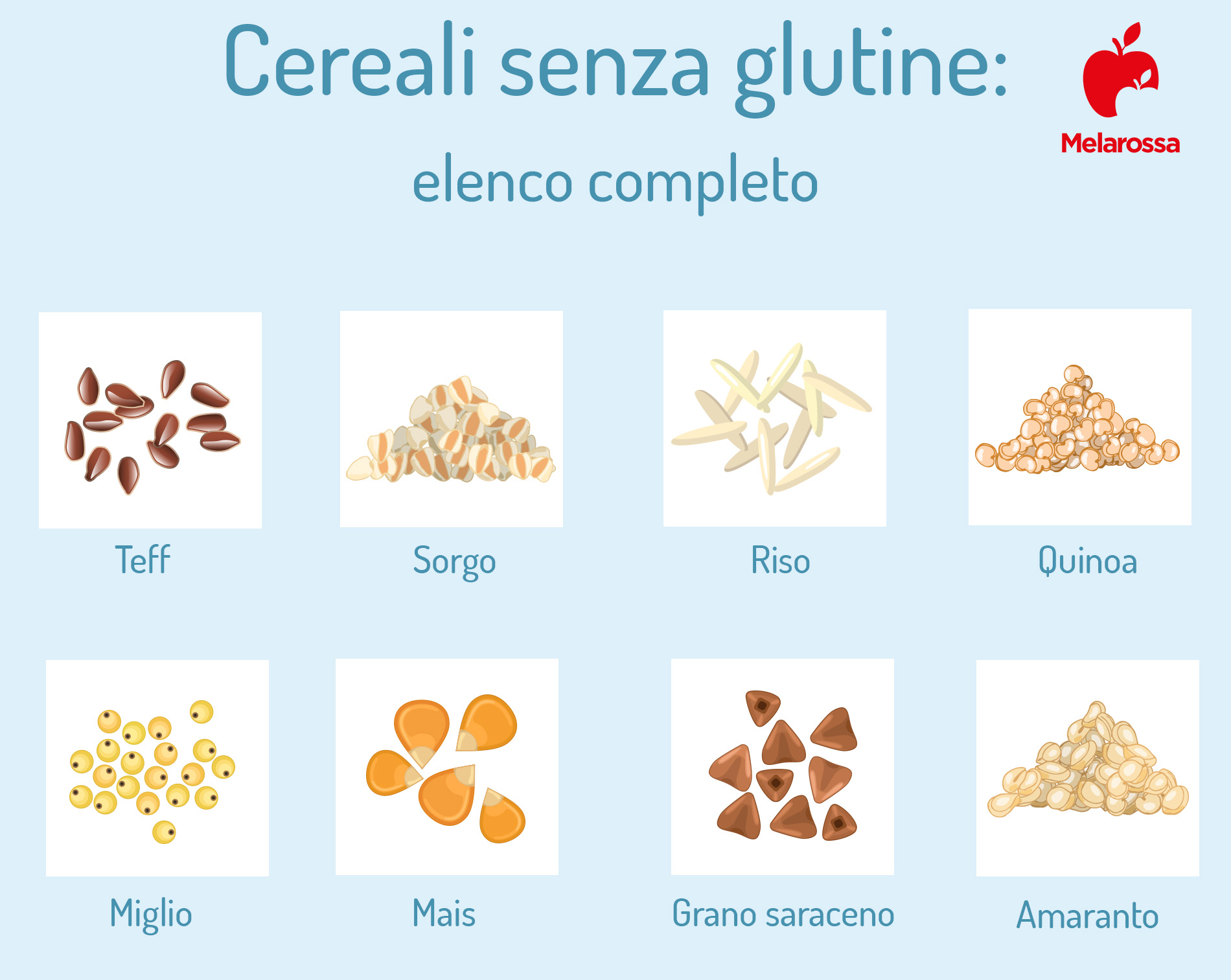 Glutine: cos’è, a cosa serve, alimenti gluten free e intolleranze 6 lista dei cereali senza glutine