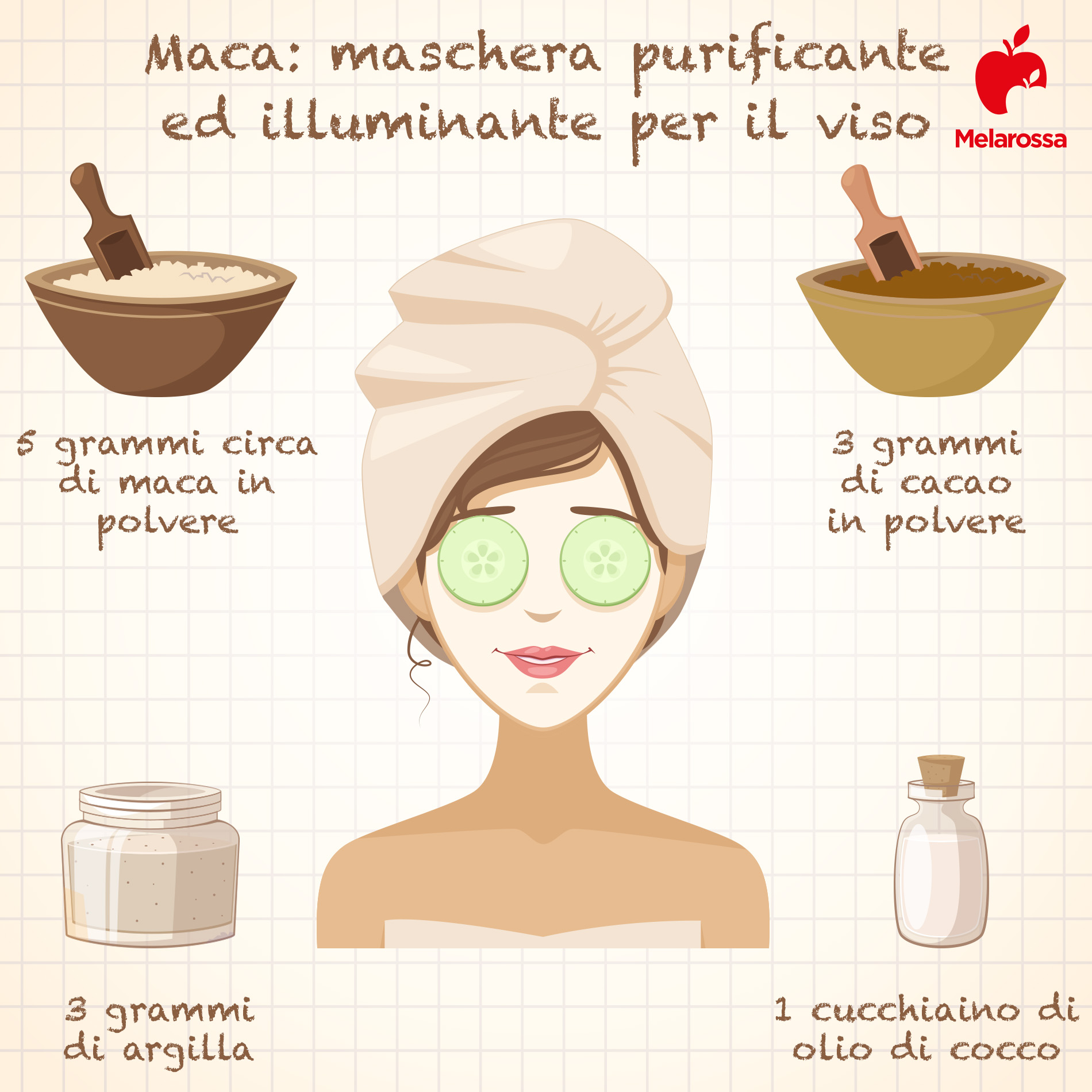 Maca: l'afrodisiaco naturale peruviano tra proprietà, benefici, valori nutrizionali, controindicazioni e modalità d'uso 8 maschera viso purificante con maca