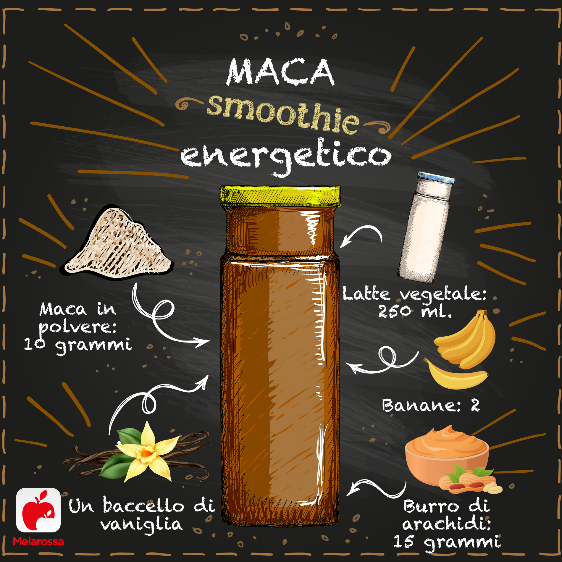 Maca: l'afrodisiaco naturale peruviano tra proprietà, benefici, valori nutrizionali, controindicazioni e modalità d'uso 7 smoothie con maca per fare il pieno di energia