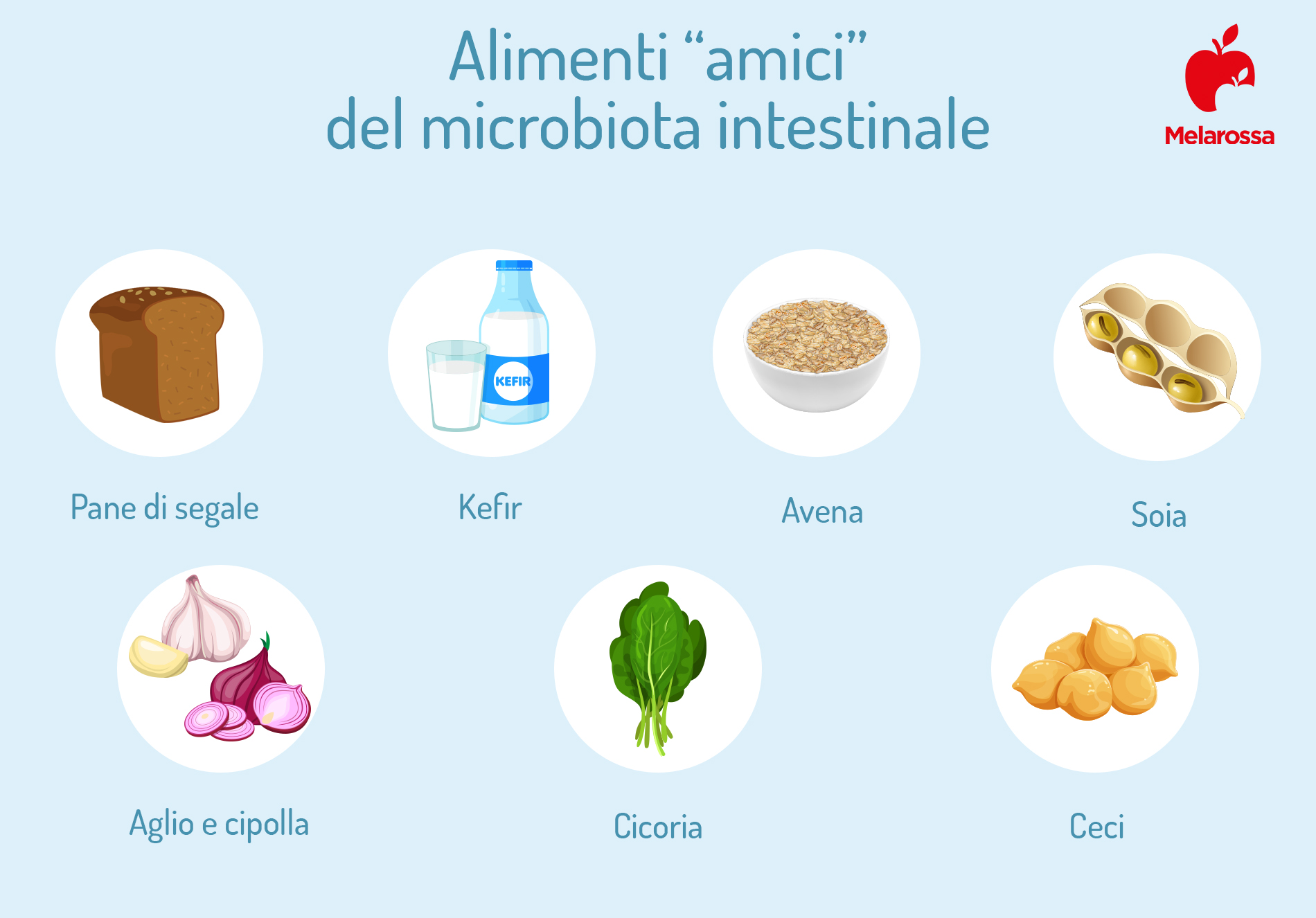 Microbiota intestinale: che cos’è, come influenza la salute, cosa mangiare per mantenerlo in buona salute 8 microbiota intestinale alimenti amici 1