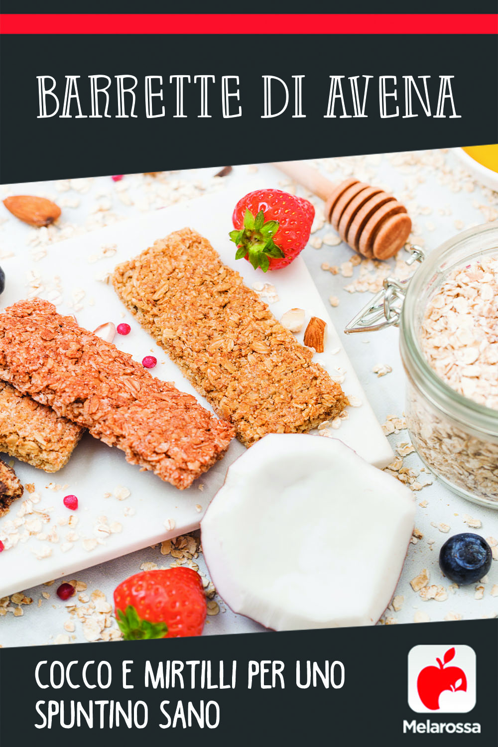 Barrette di avena, cocco e mirtilli per uno spuntino sano 4 Barrette di avena e cocco