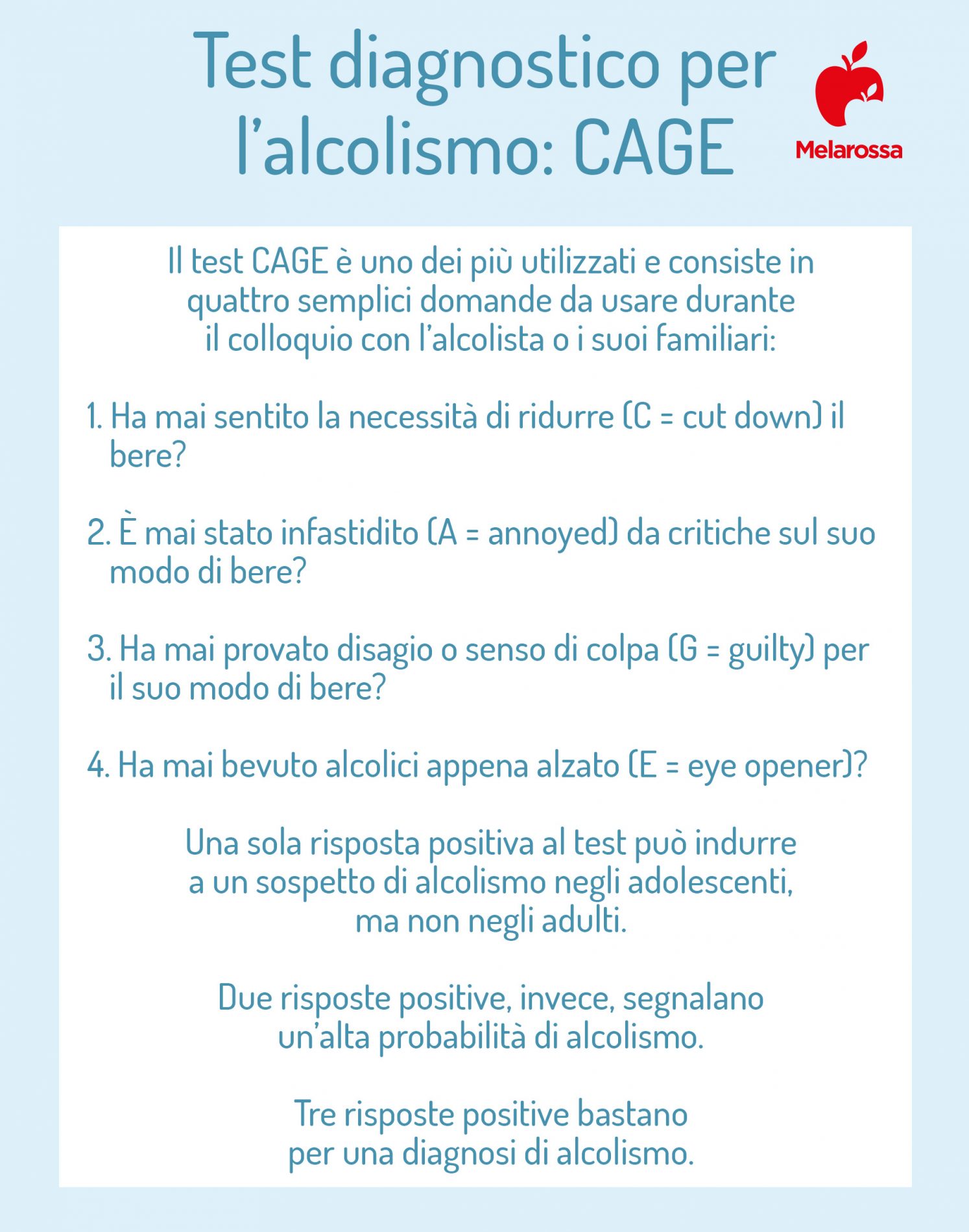 Alcolismo: che cos’è, cause, sintomi, dipendenza, danni alla salute e trattamenti 7 alcolismo: test diagnostico