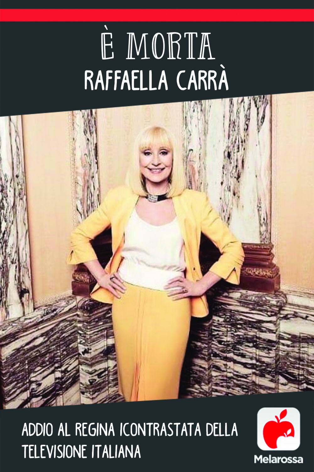 È morta Raffaella Carrà: addio alla regina incontrastata della televisione italiana 1 È morta Raffaella Carrà: addio alla regina incontrastata della televisione italiana