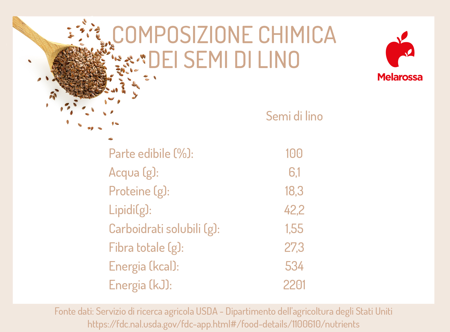 Semi di lino: proprietà, benefici, usi in cucina e in cosmesi 1 semi di lino: composizione chimica