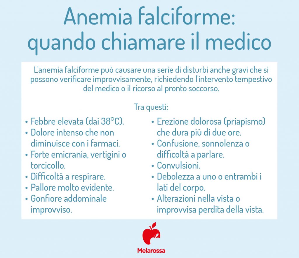 Anemia falciforme: cos’è, cause, sintomi e trattamento 1 anemia falciforme quando chiamare il medico