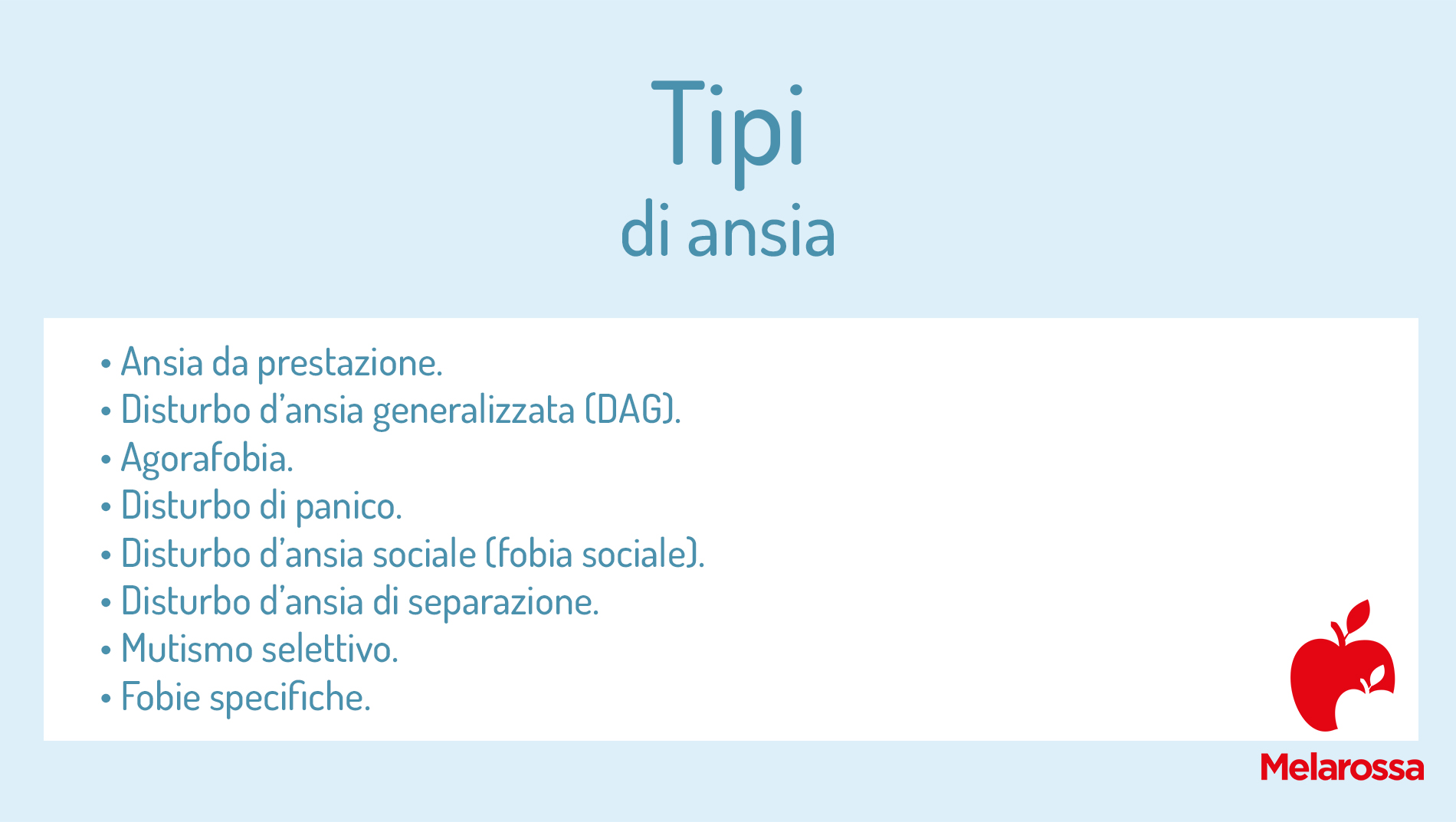 Ansia e disturbi d'ansia: cause, sintomi e trattamenti 2 Tipi di ansia