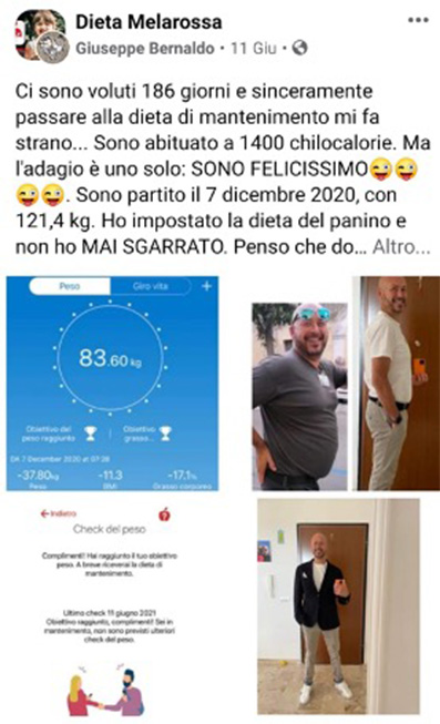 Melarossa: ecco come ha cambiato la mia vita! 3 Giuseppe testimonial