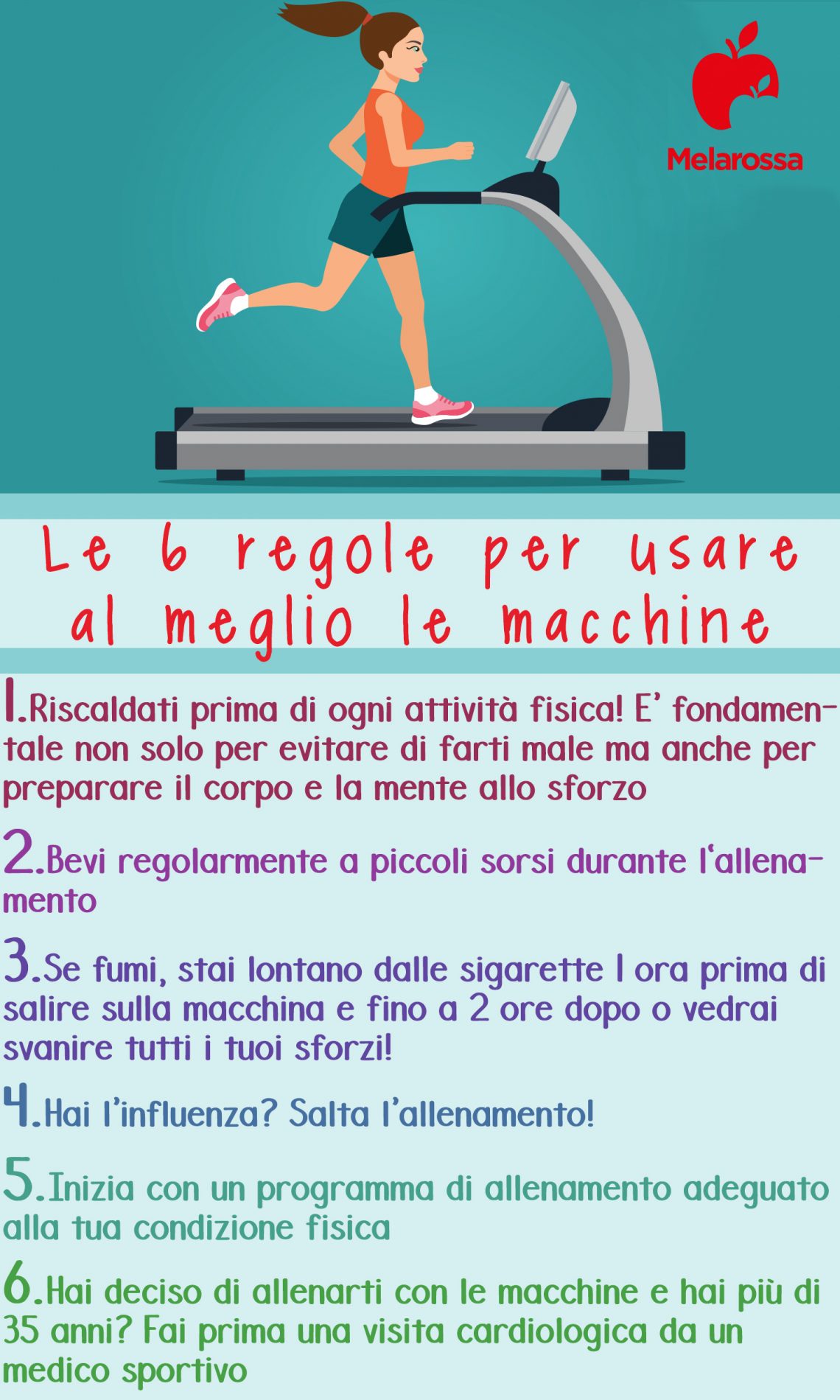 Palestra in casa: i migliori attrezzi cardio e attrezzi home fitness per migliorare forza e flessibilità 2 Grafica che elenca come scegliere una macchina fitness per attrezzare una palestra una palestra