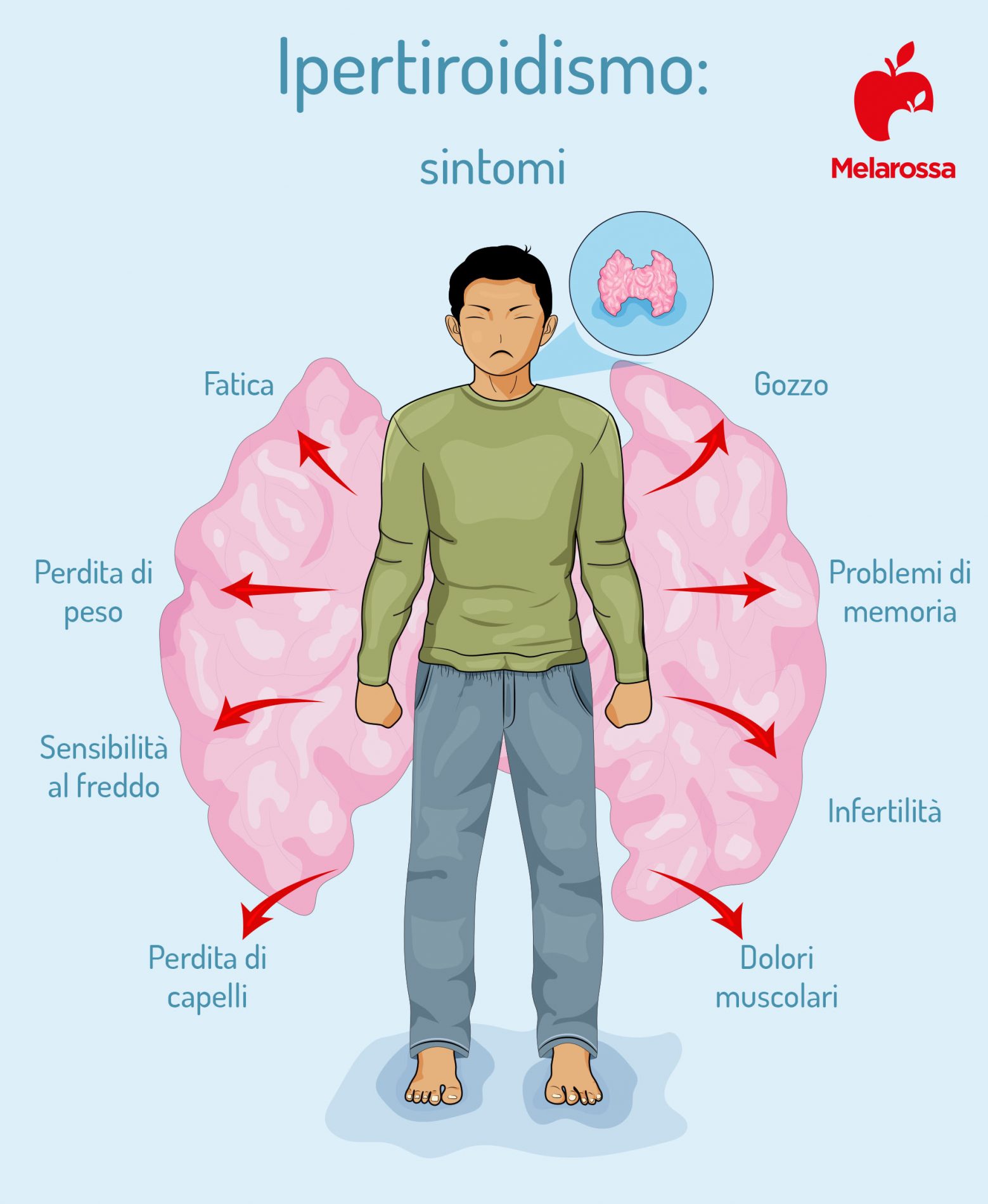 Ipertiroidismo: cos'è, cause, sintomi, diagnosi, cure e dieta 2 ipertiroidismo: sintomi