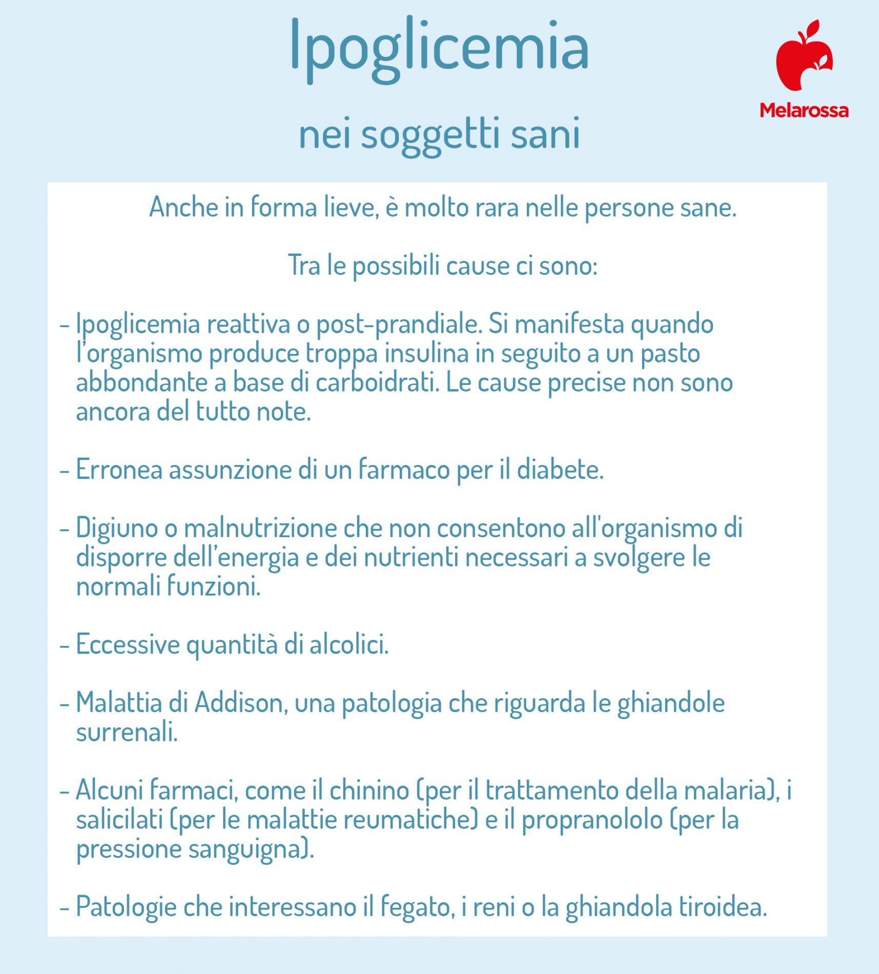 Ipoglicemia: cos’è, quali sono i sintomi, cause, come riconoscere la crisi ipoglicemica e cosa fare 4 Ipoglicemia nei soggetti sani