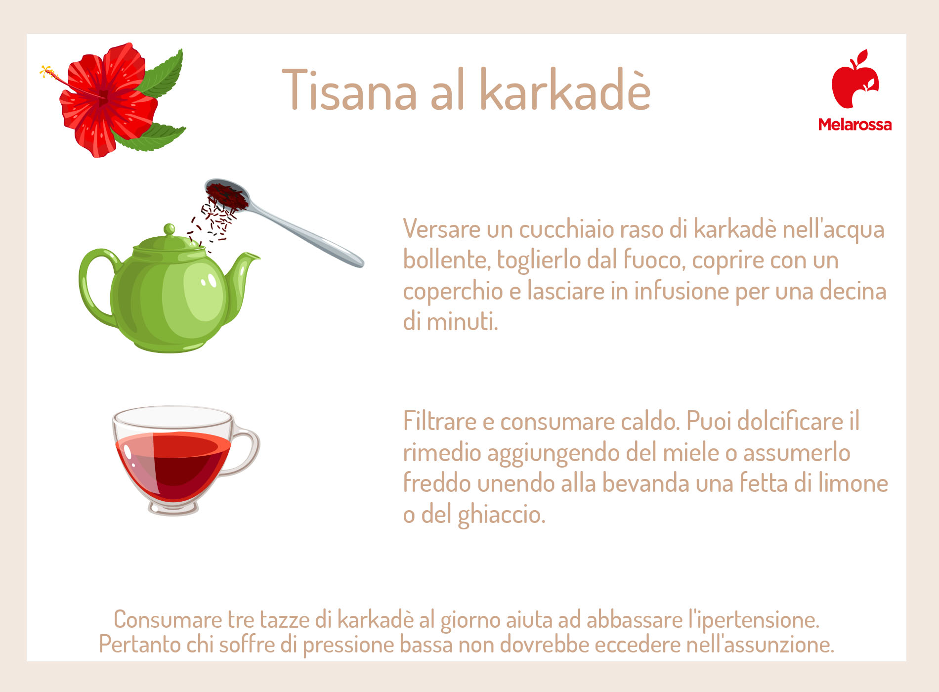 Karkadè: cos' è, proprietà, benefici, valori nutrizionali, controindicazioni 3 tisana al karkadé: ricetta