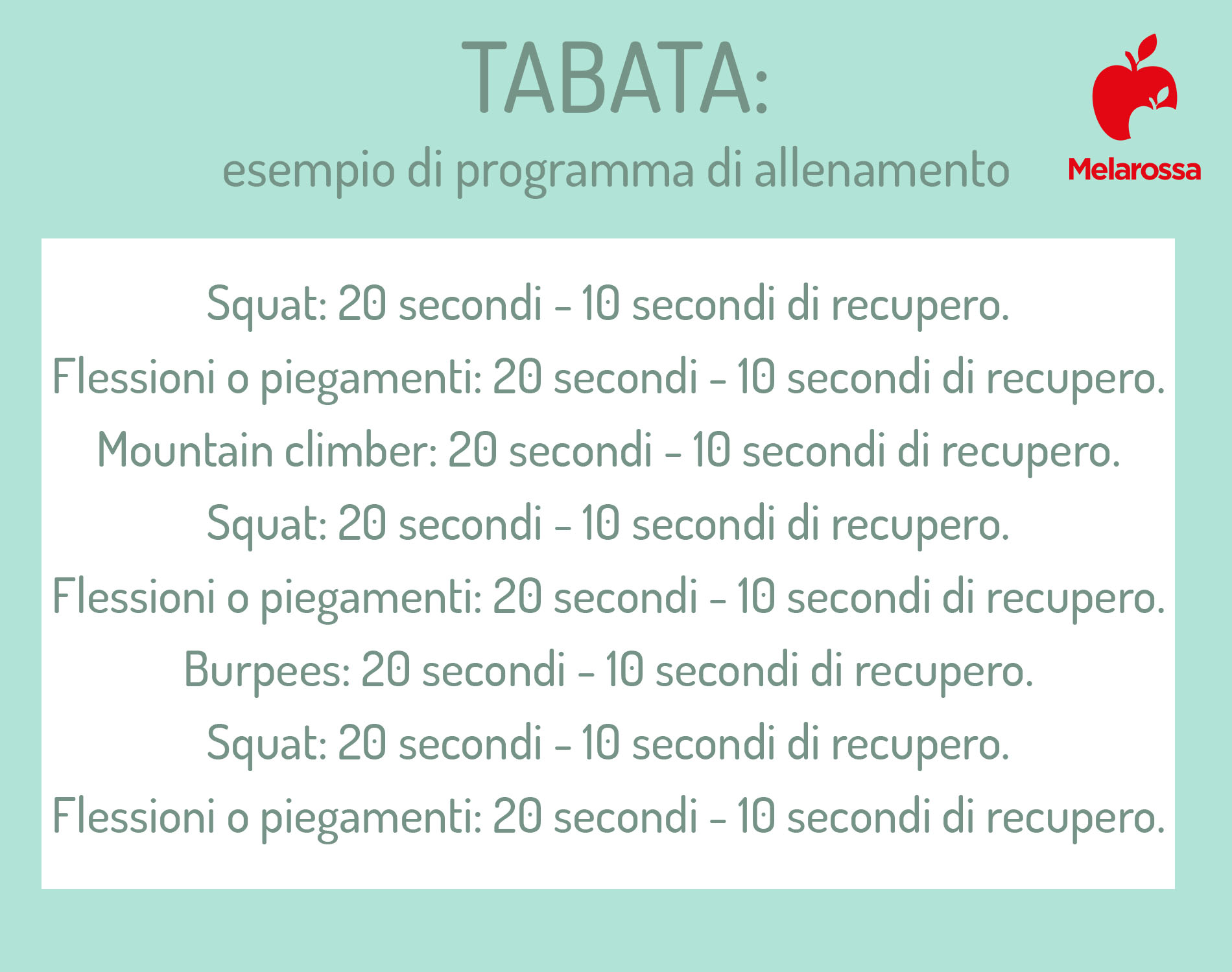 Tabata: cos’è, protocollo di allenamento e programmi per bruciare grasso e tonificare addominali 2 Tabata: esempio di allenamento