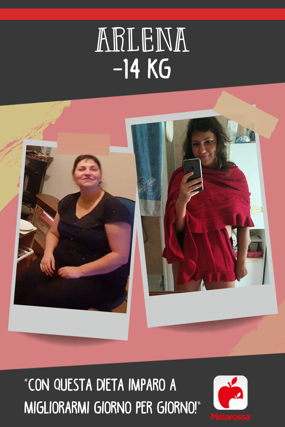 Arlena -14 kg con Melarossa: “Con questa dieta imparo a migliorarmi giorno per giorno!” 1 Dieta Melarossa Arlena Cetina -14