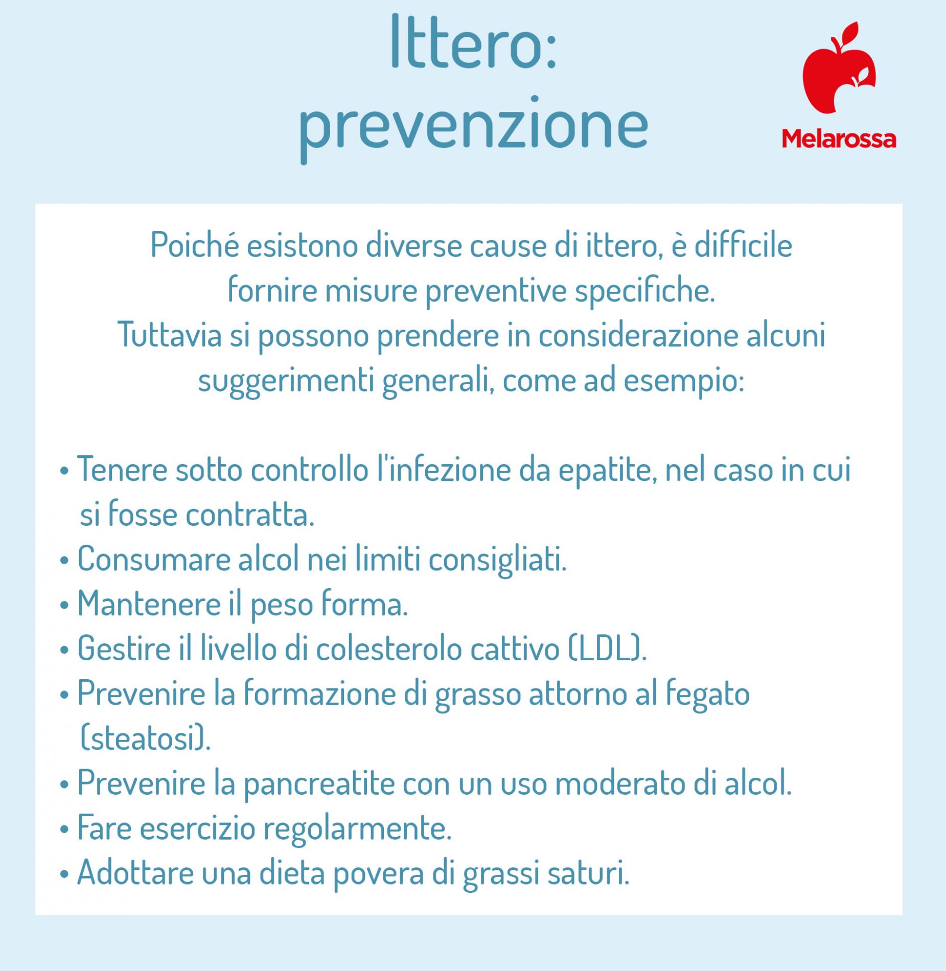 Ittero: cos’è, sintomi, tipologie, cause, diagnosi, cure e prevenzione 5 Ittero: prevenzione