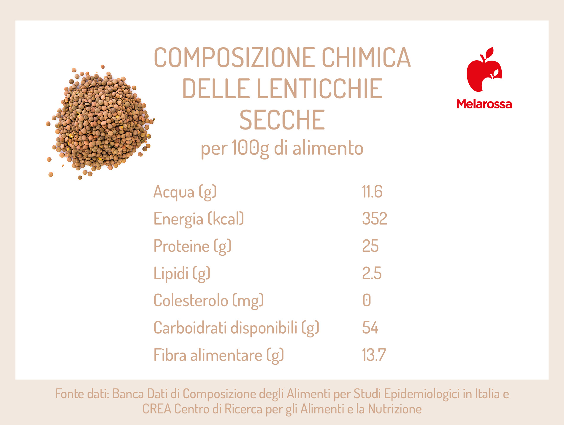Lenticchie: cosa sono, proprietà, come cucinarle e le migliori ricette 2 Calorie e composizione delle lenticchie