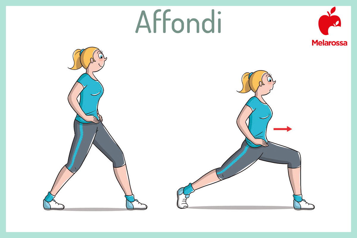Allenamento per chi è in sovrappeso: esercizi e programmi per dimagrire 9 Affondi: programma per sovrappeso