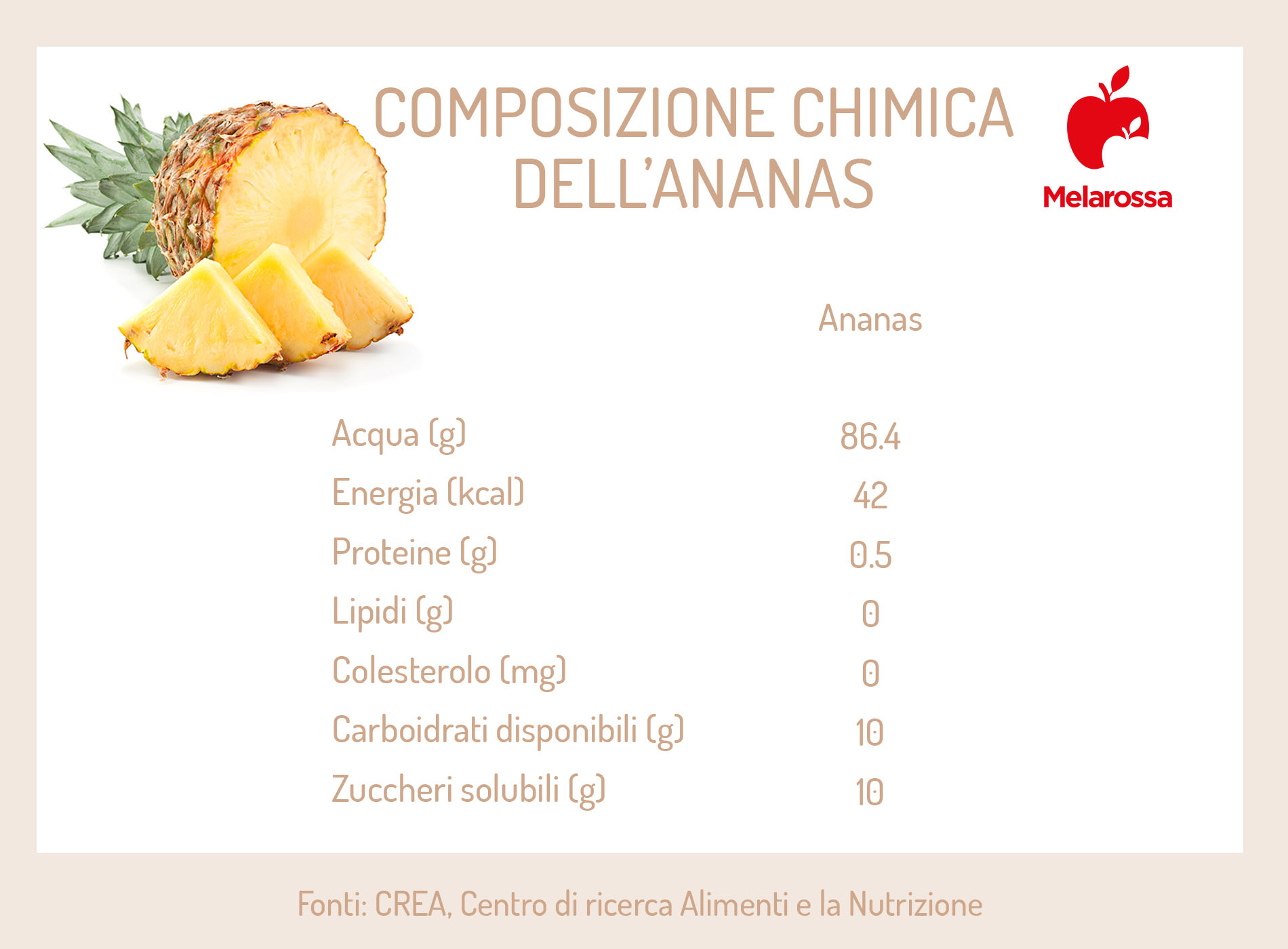Ananas: proprietà e calorie, come pulirlo e le migliori ricette 1 calorie dell'ananas